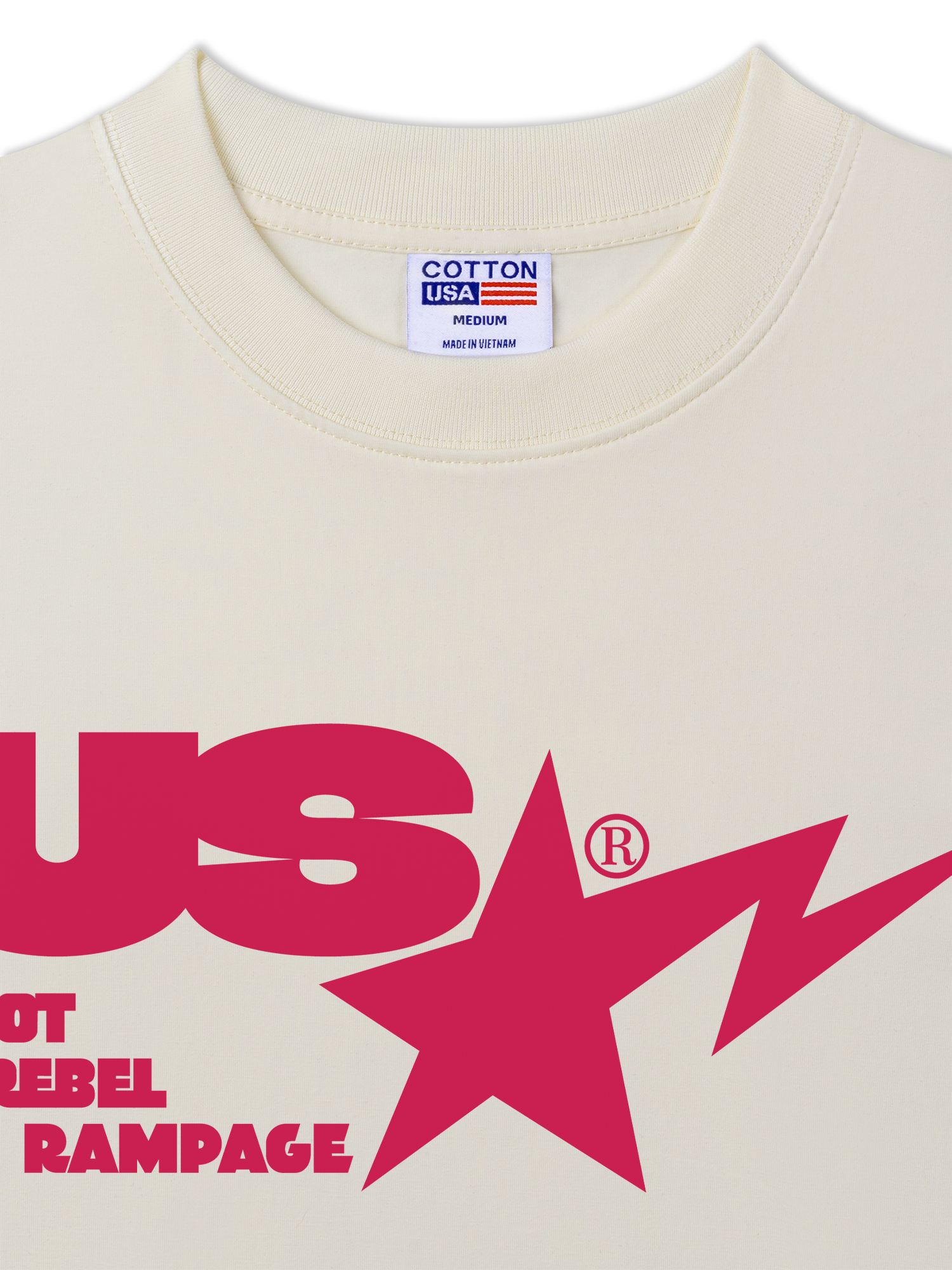 Áo Thun Relaxed Fit USA Riot Rebel Rampage