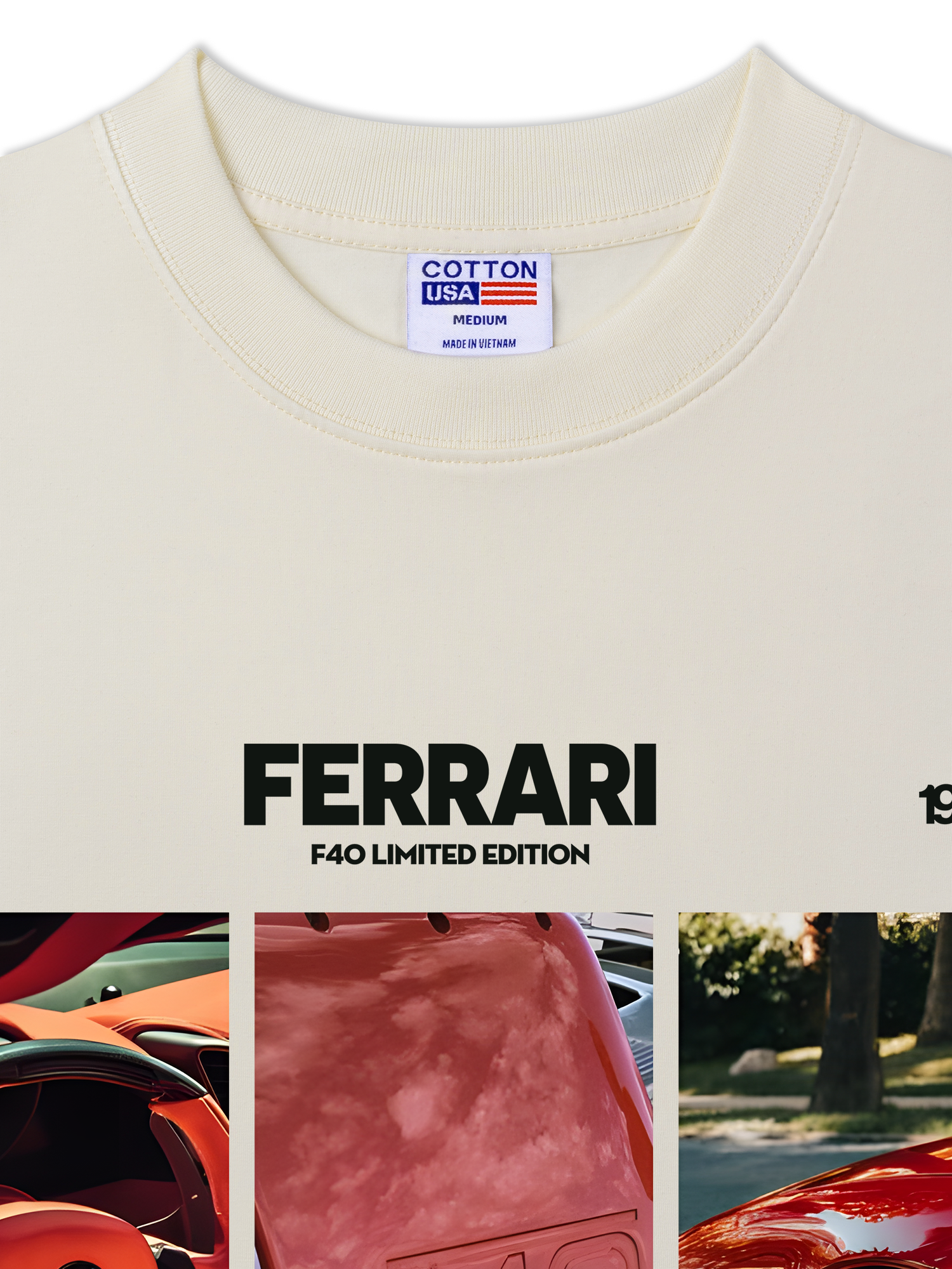Áo Thun Relaxed Fit Ferrari F40 Limited Edition