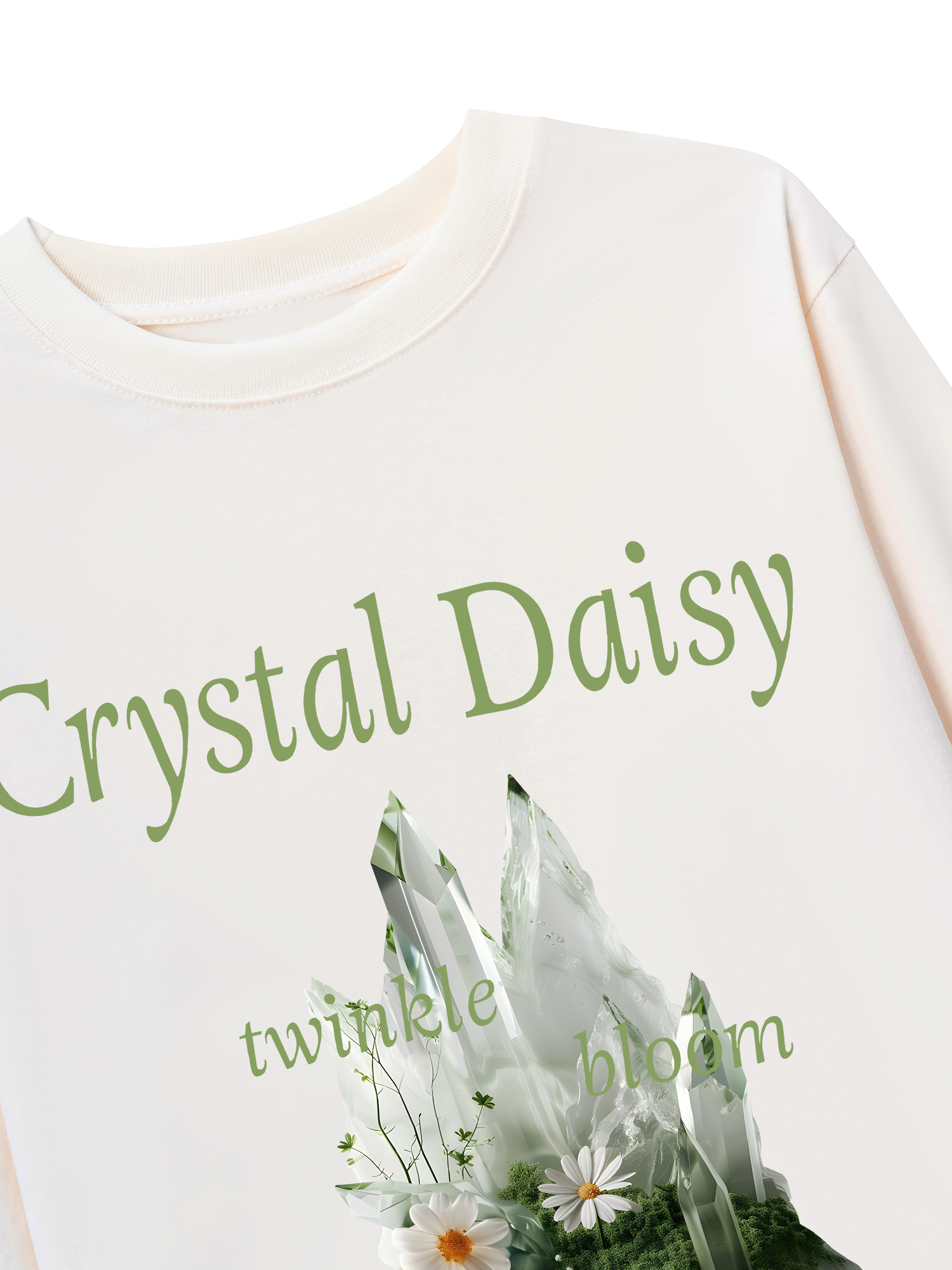 Áo Thun Dài Tay Floral Crytsal Daisy