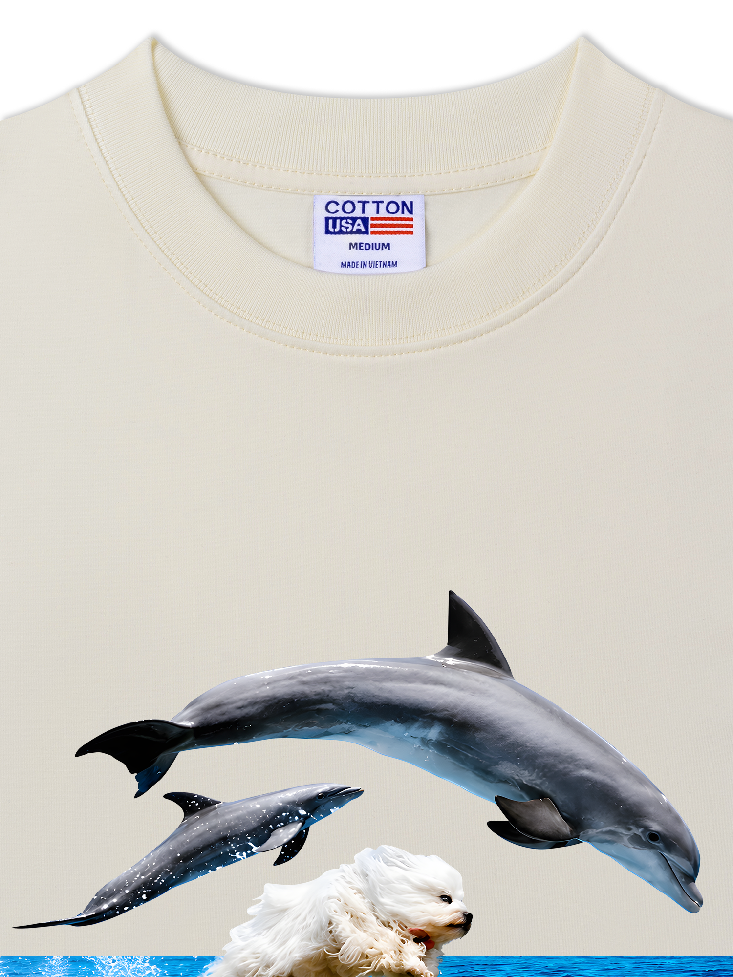 Áo Thun Relaxed Fit I Just Gotta Be Me Dog And Dolphin