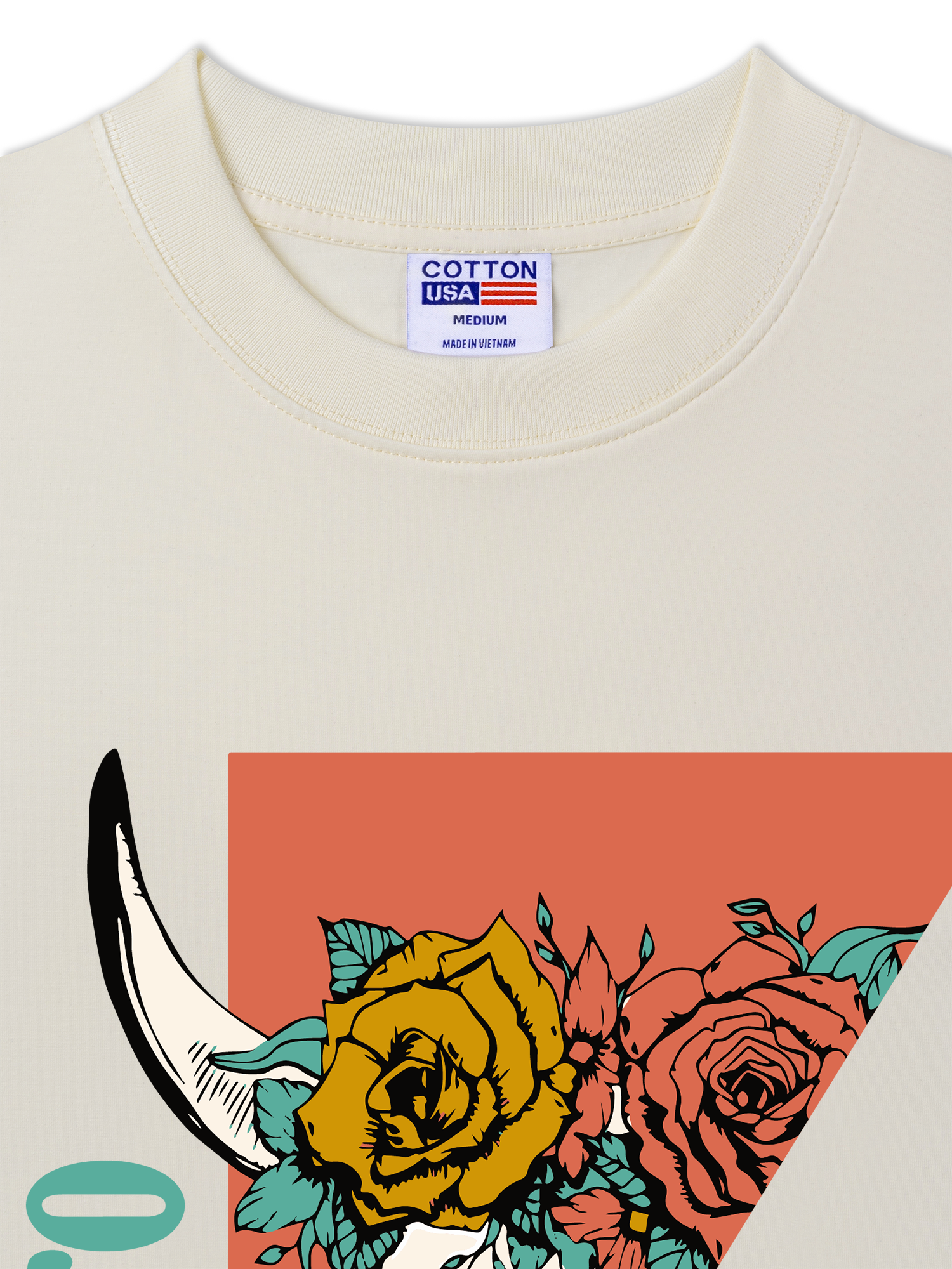 Áo Thun Relaxed Fit Marlboro Rose Skull