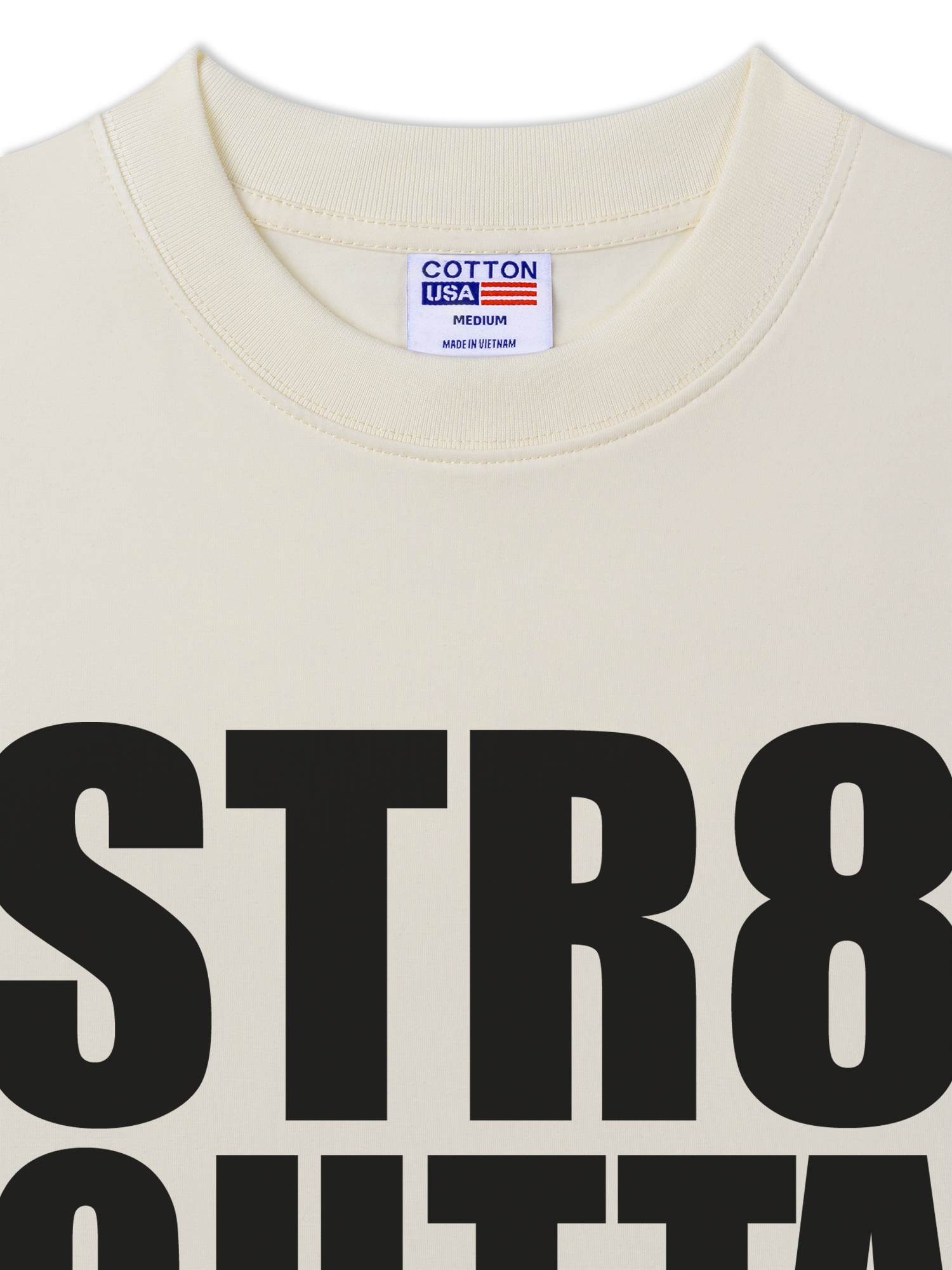 Áo Thun Relaxed Fit Rapper NWA Straight Outta Compton Typo