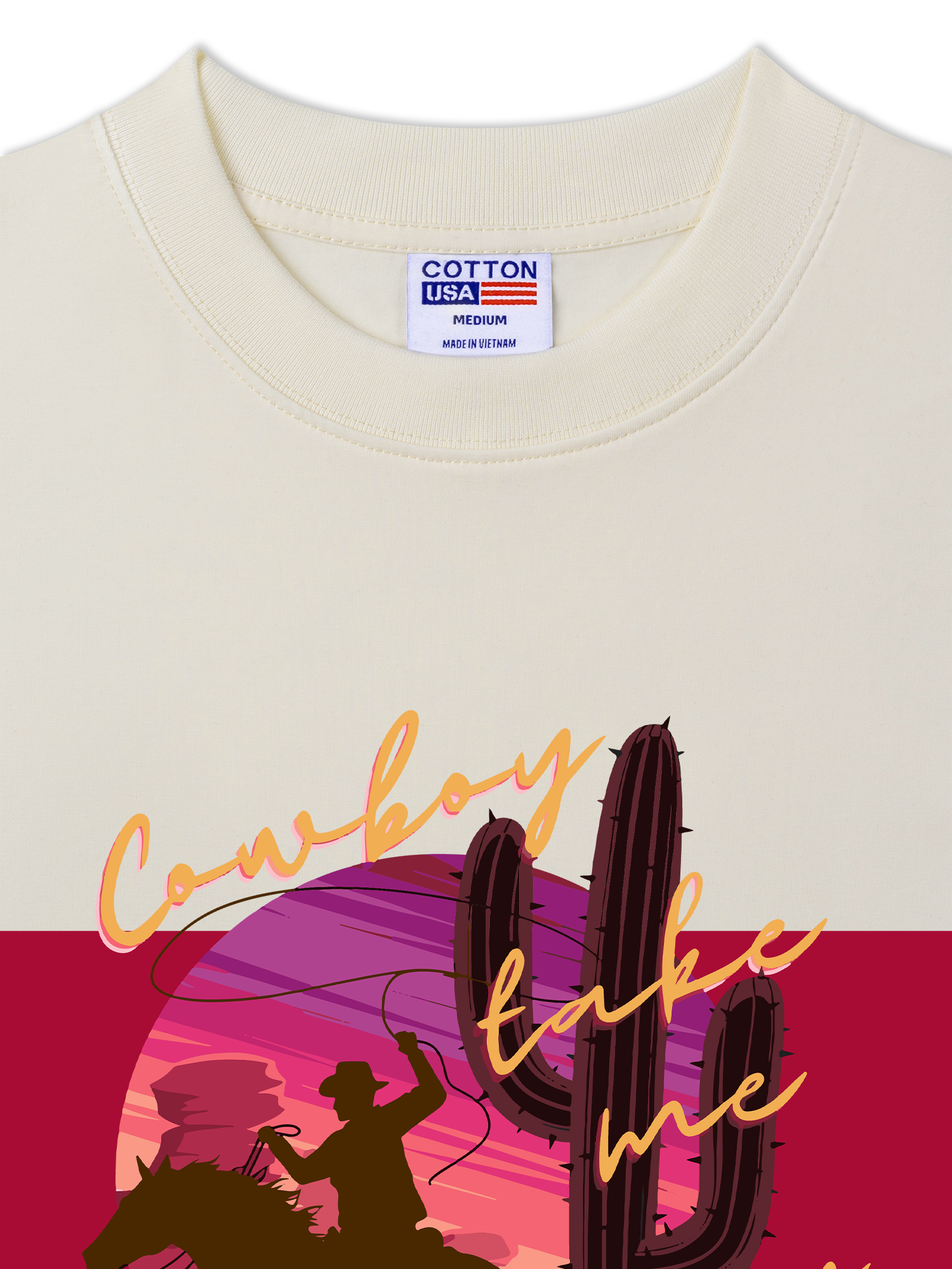 Áo Thun Relaxed Fit Marlboro Cowboy Take Me Away