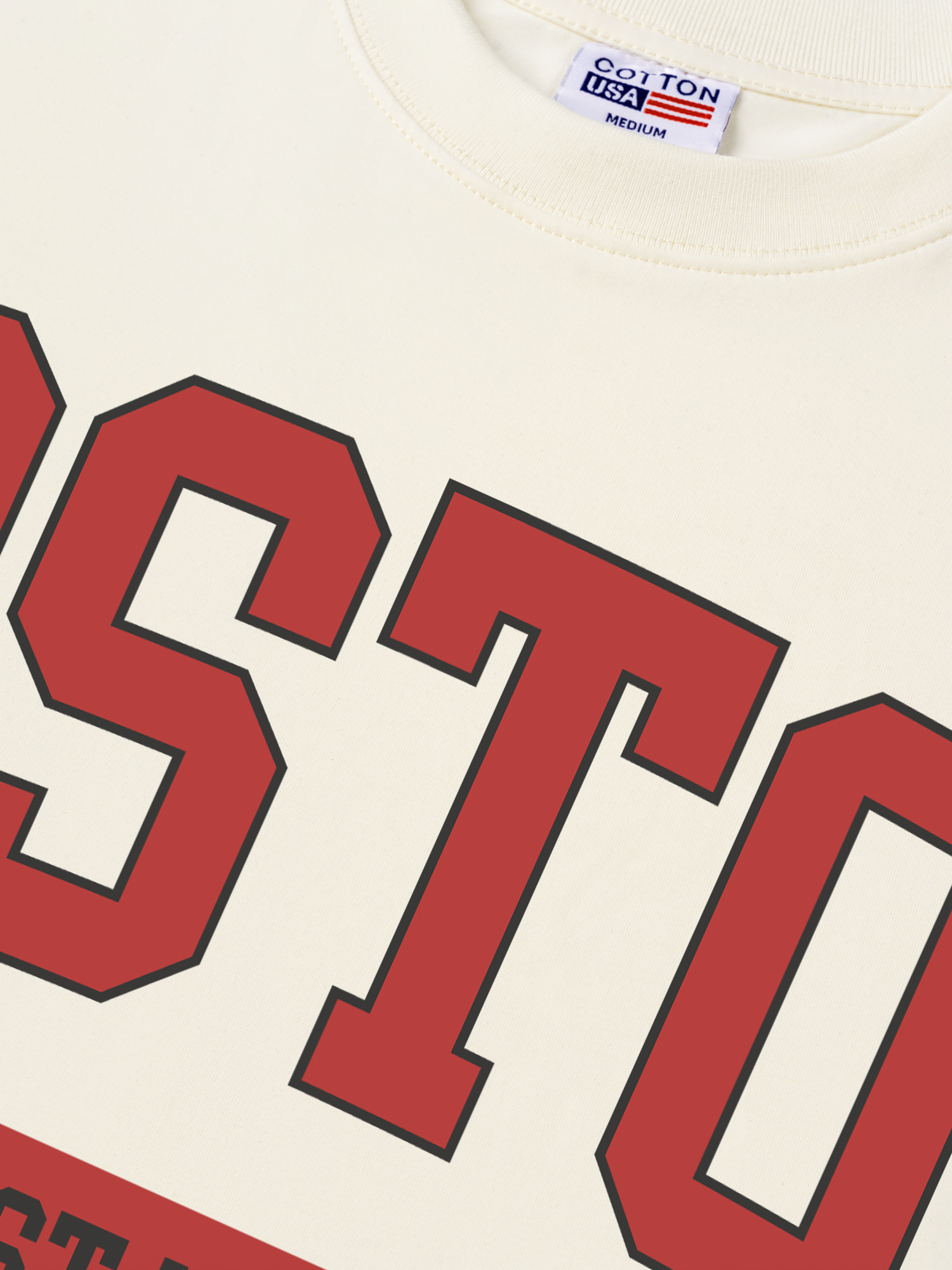 Áo Thun Relaxed Fit Baseball Collage Boston