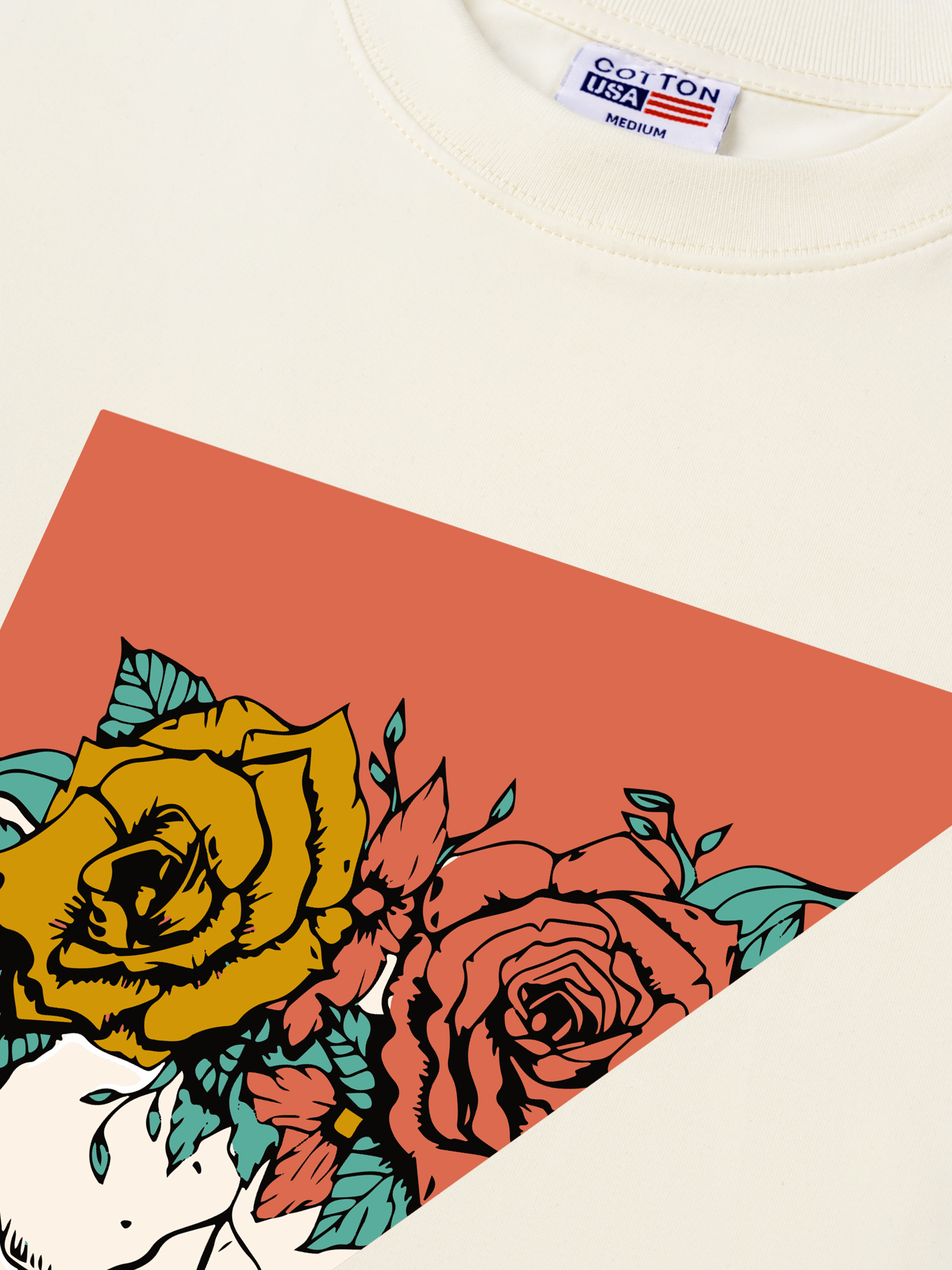 Áo Thun Relaxed Fit Marlboro Rose Skull