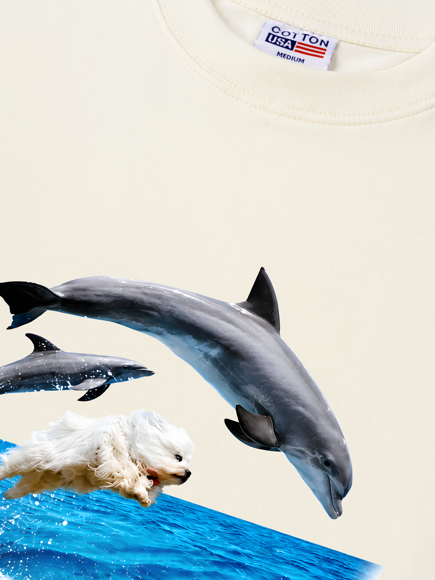 Áo Thun Relaxed Fit I Just Gotta Be Me Dog And Dolphin