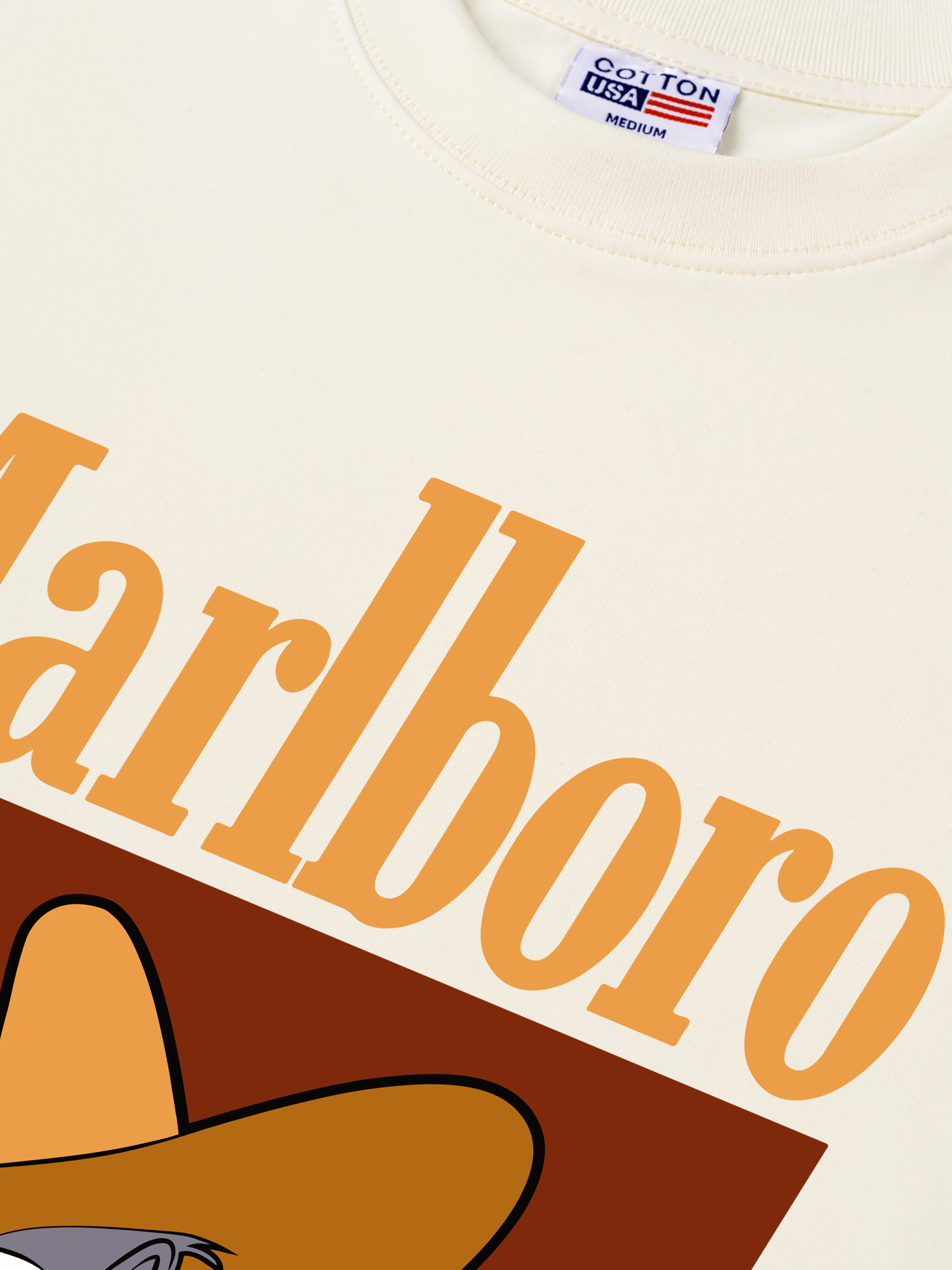 Áo Thun Relaxed Fit Marlboro Bug Bunny Cowboy