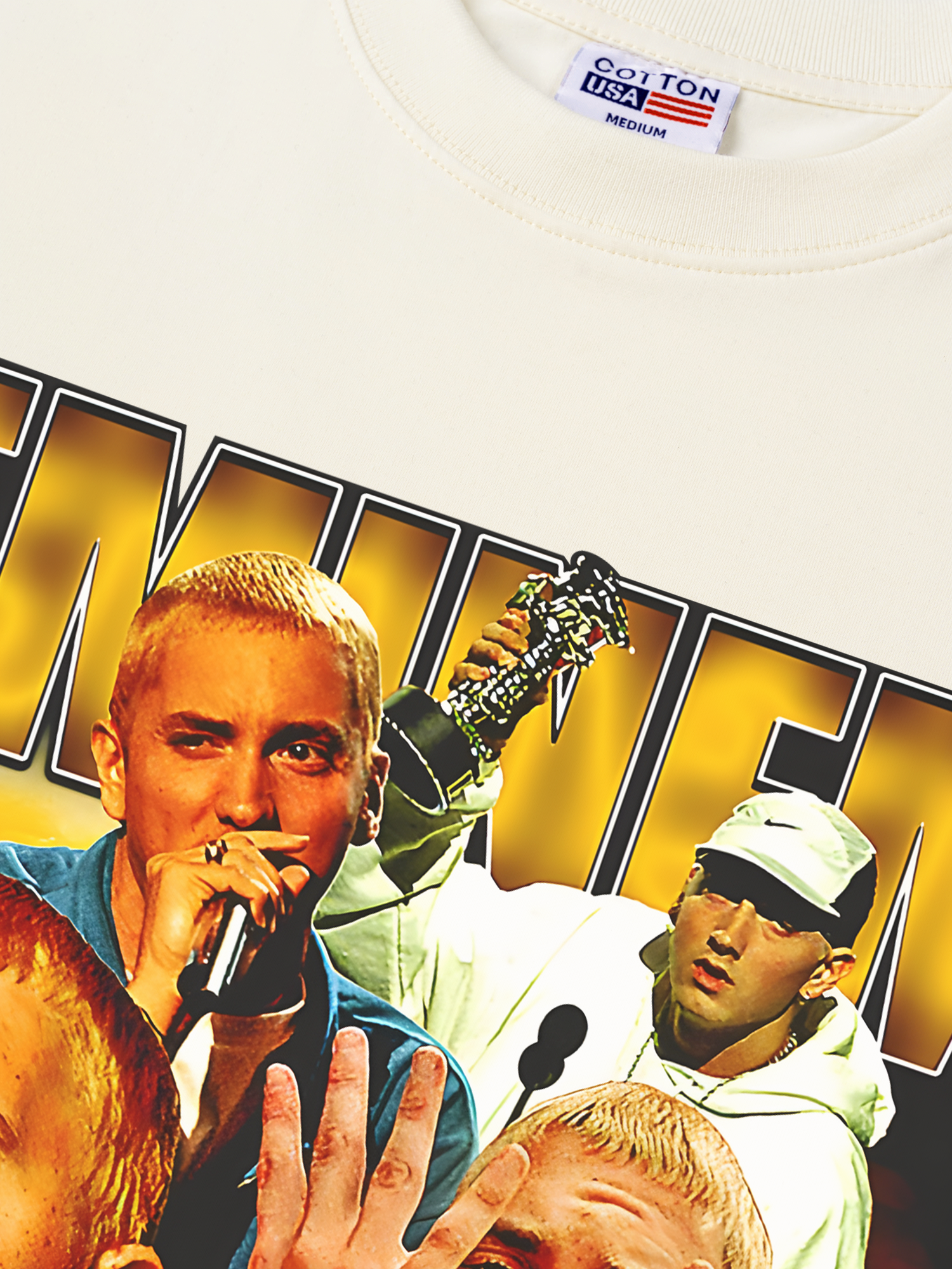 Áo Thun Relaxed Fit Rapper Eminem Vintage Style Essential