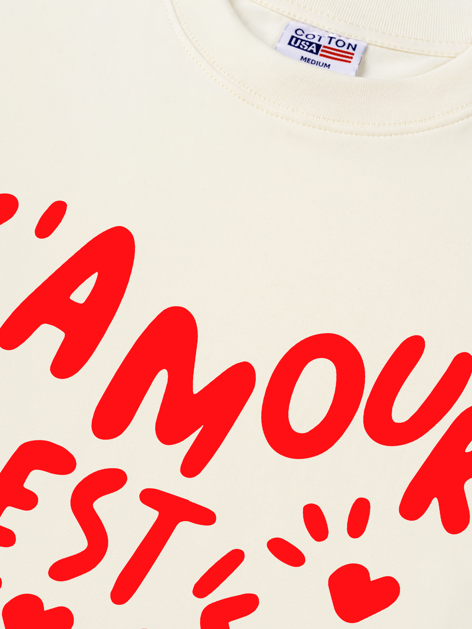 Áo Thun Relaxed Fit Lamour Est Declare