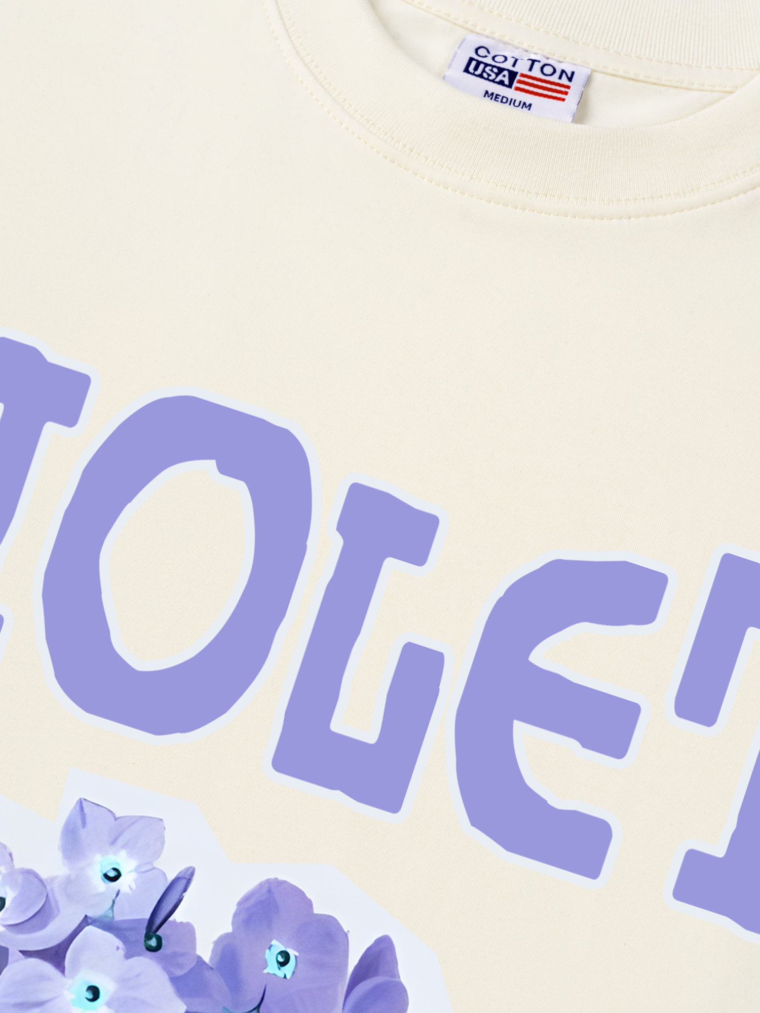 Áo Thun Relaxed Fit Floral Indoor Violet