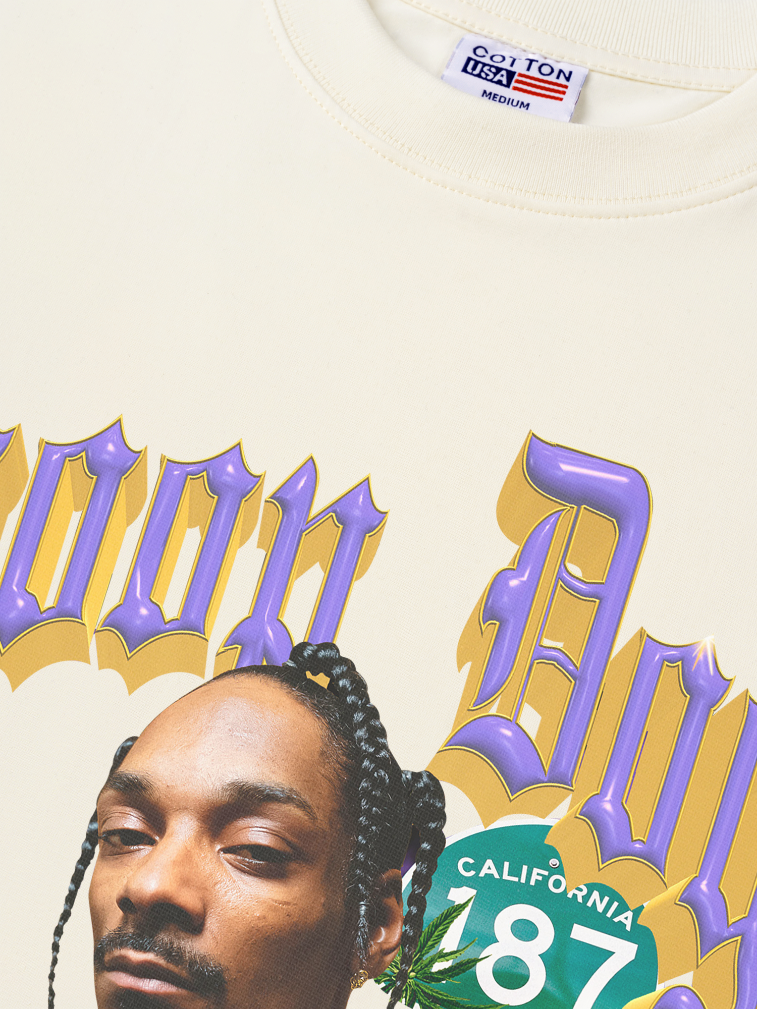 Áo Thun Relaxed Fit Rapper Snoop Dogg 187 Cali