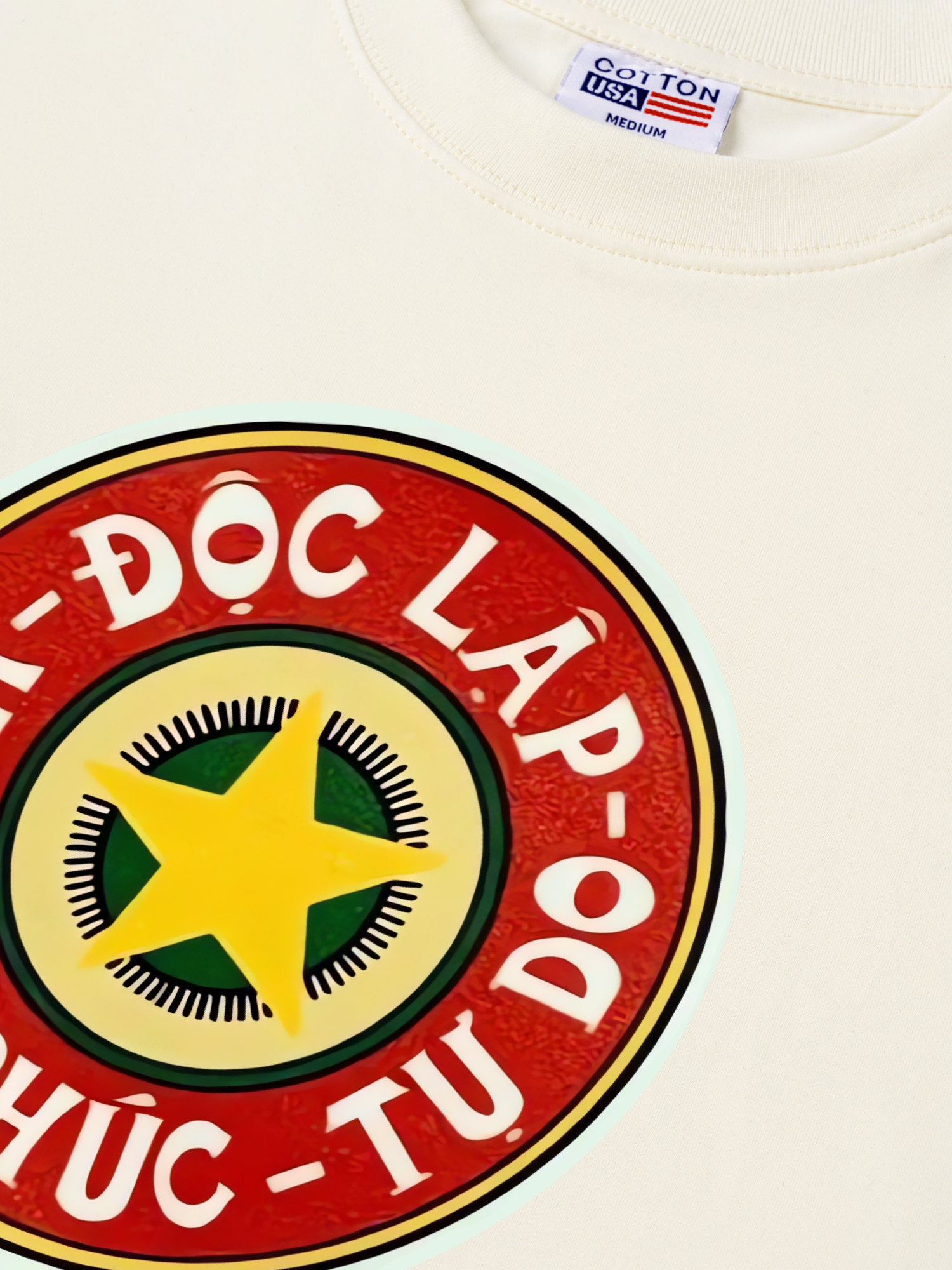 Áo Thun Relaxed Fit Cao Sao Đỏ