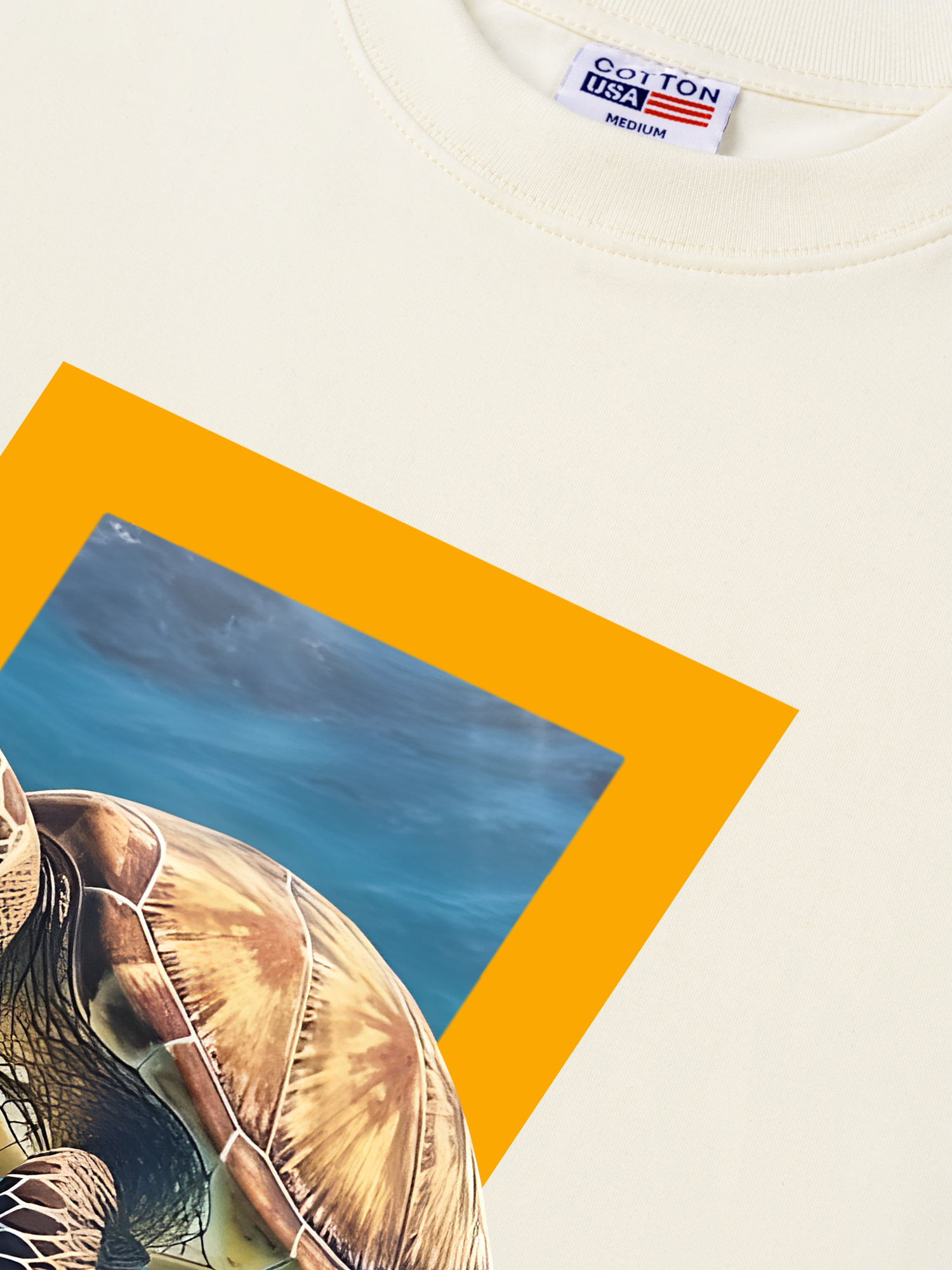 Áo Thun Relaxed Fit Wild Life Sea Turtles Remind