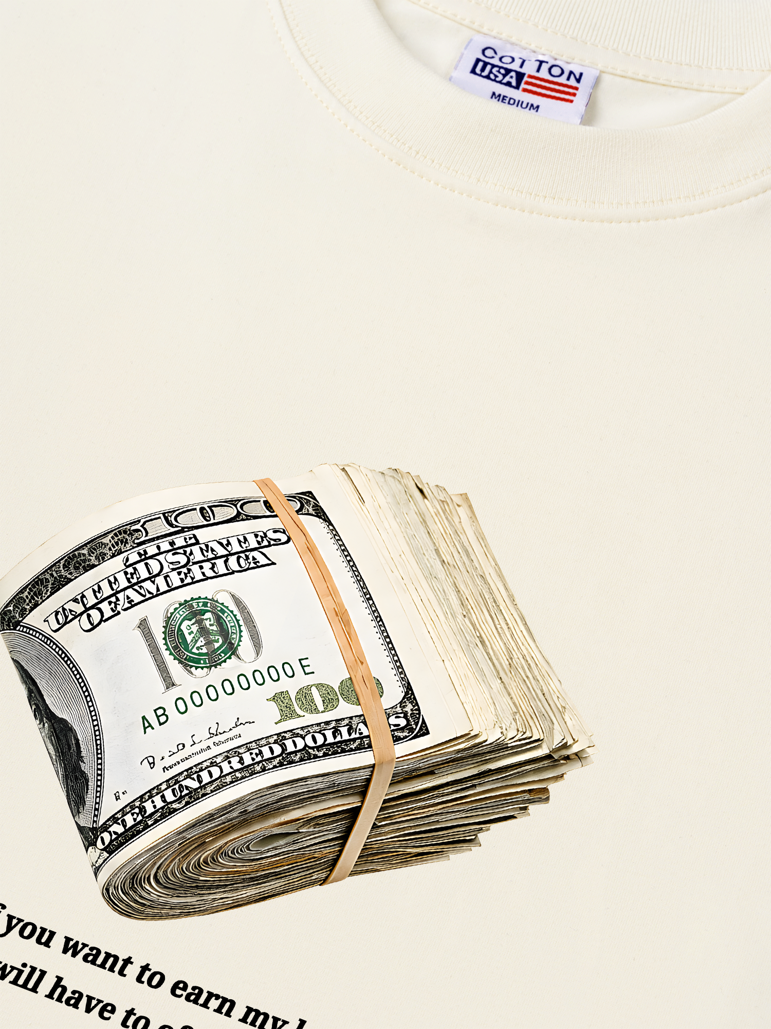 Áo Thun Relaxed Fit Money Over Power