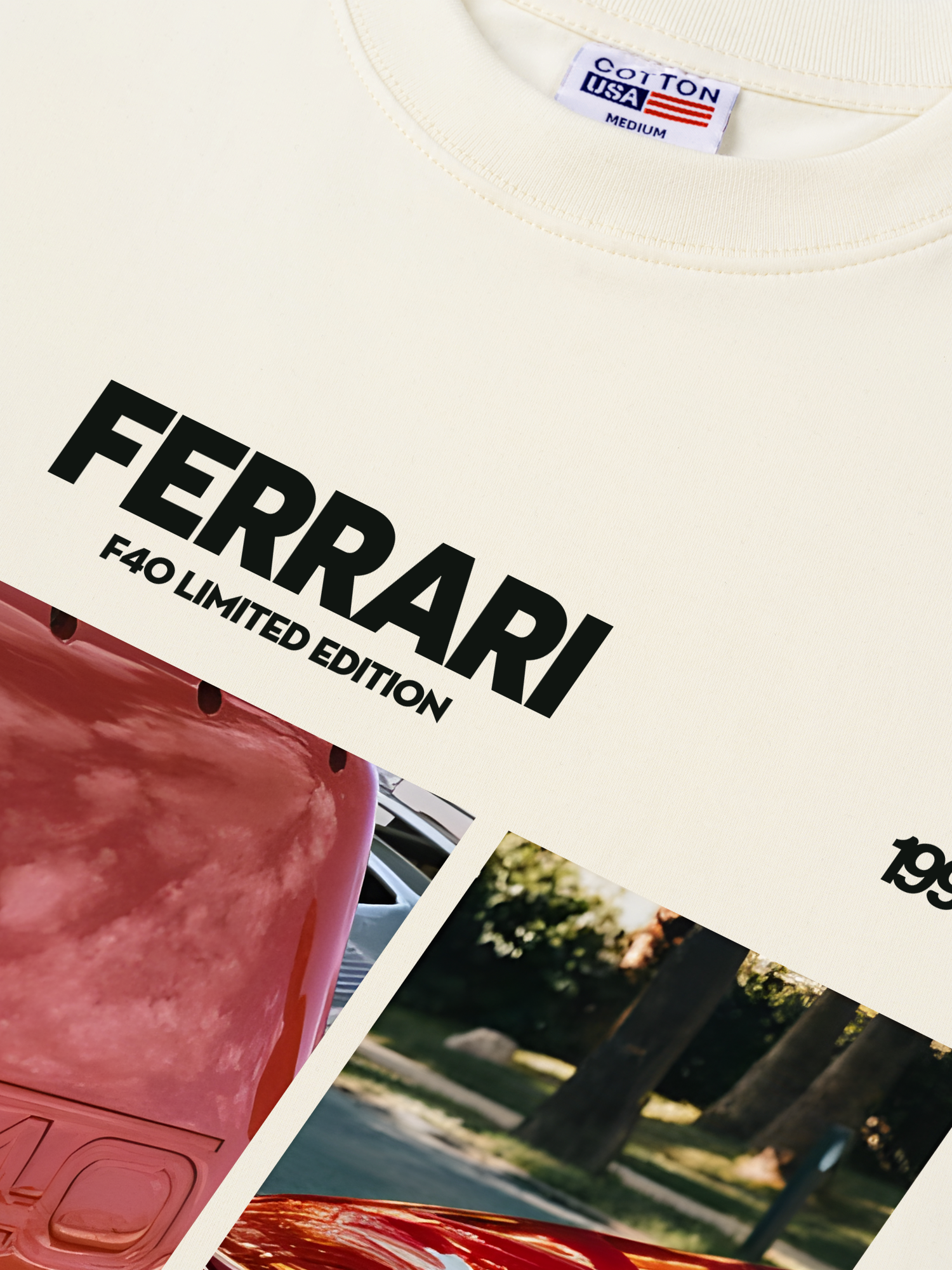 Áo Thun Relaxed Fit Ferrari F40 Limited Edition