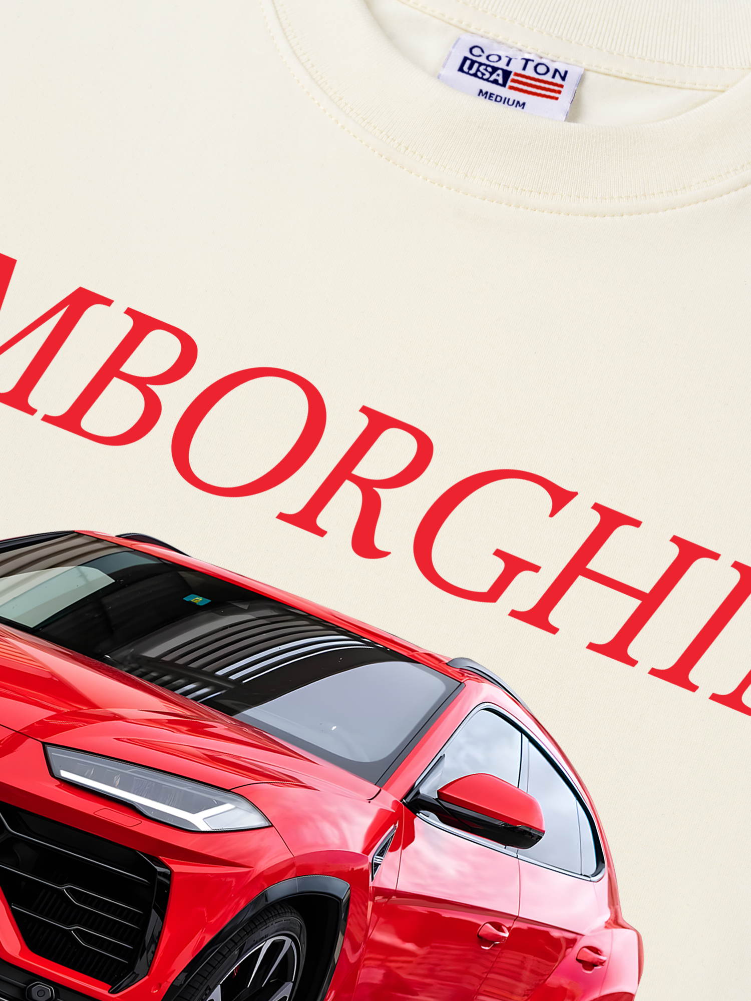 Áo Thun Relaxed Fit Lamborghini Urus Red