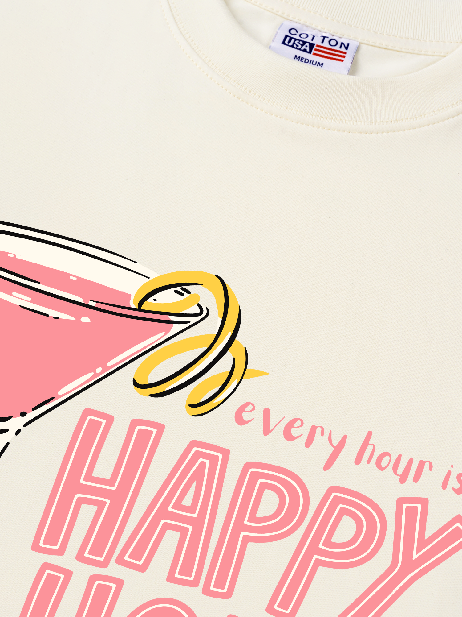 Áo Thun Relaxed Fit Happy Hour