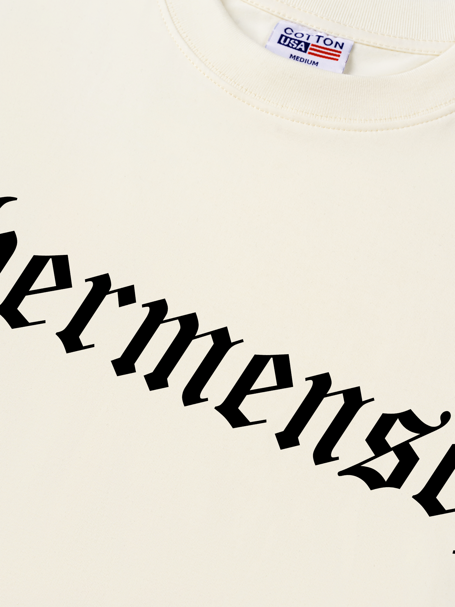 Áo Thun Relaxed Fit Idols Ubermensch Black And White