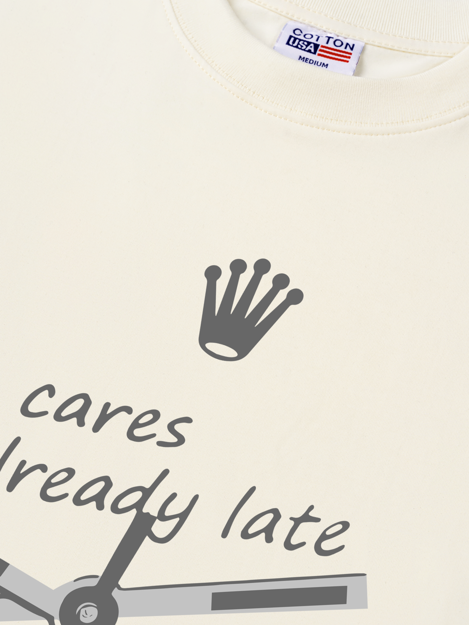 Áo Thun Relaxed Fit I'm Already Late