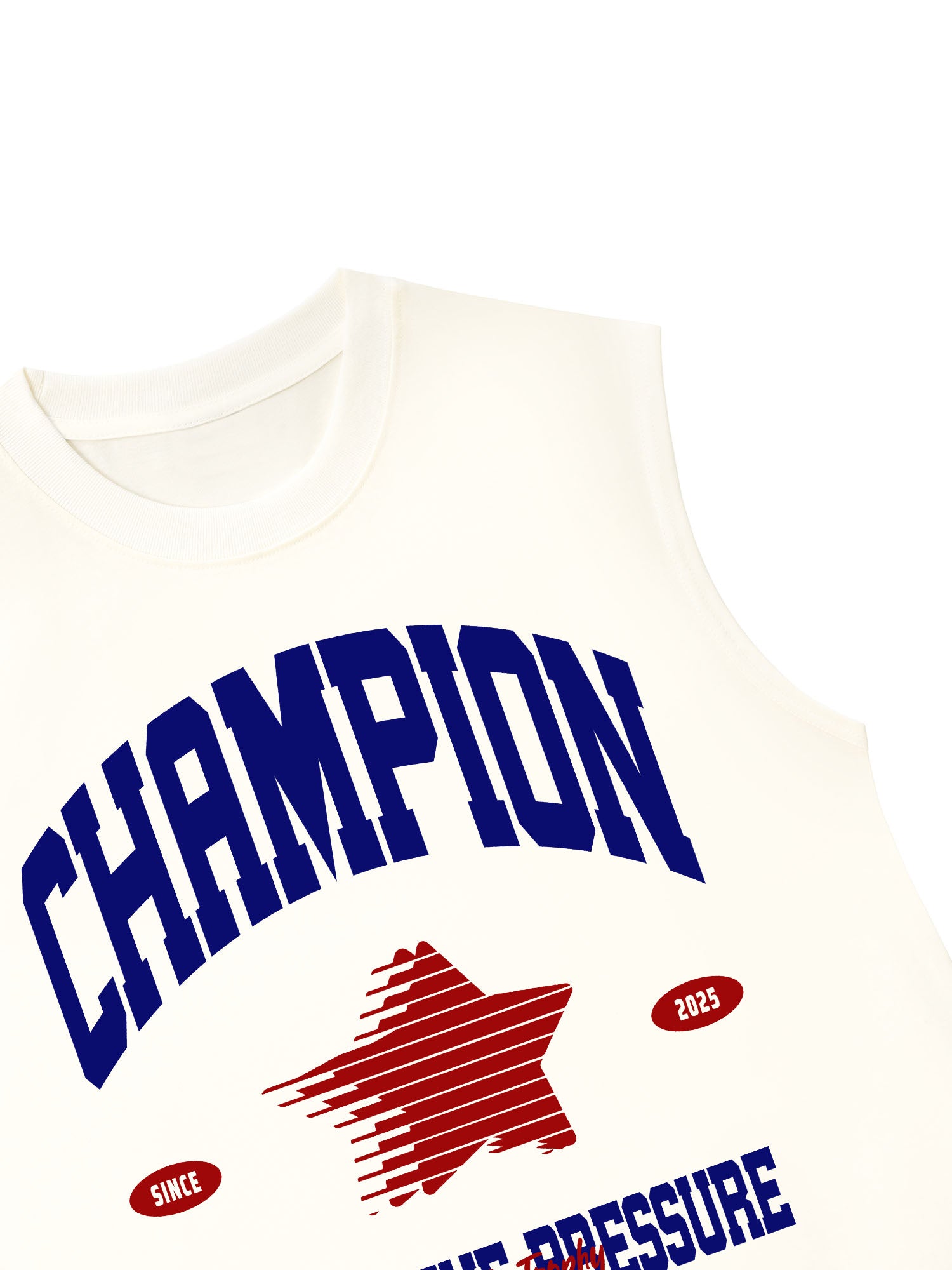 Áo Ba Lỗ Relaxed Fit Champions Defeat The Pressure