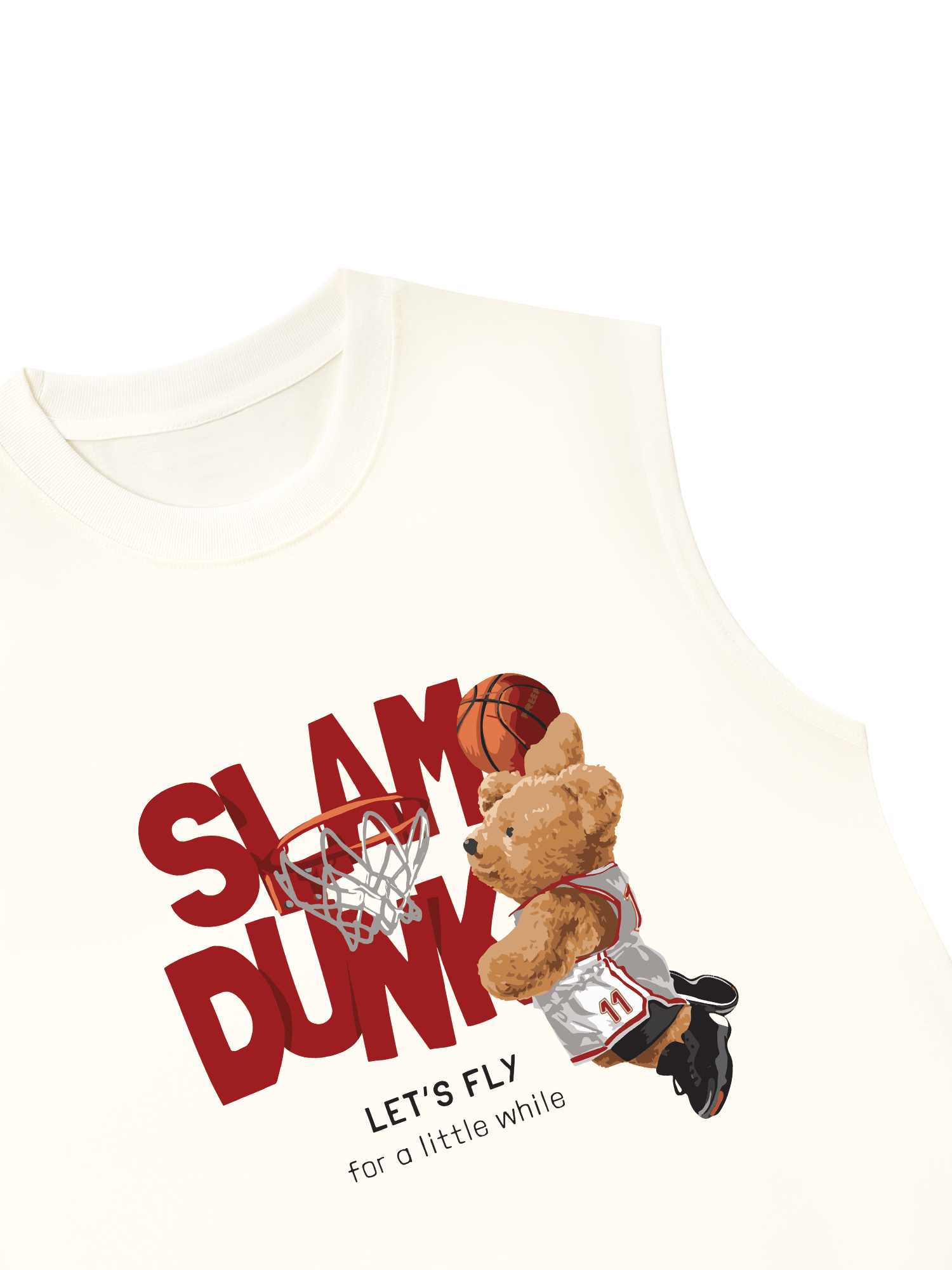 Áo Ba Lỗ Relaxed Fit Basketball Slam Dunk