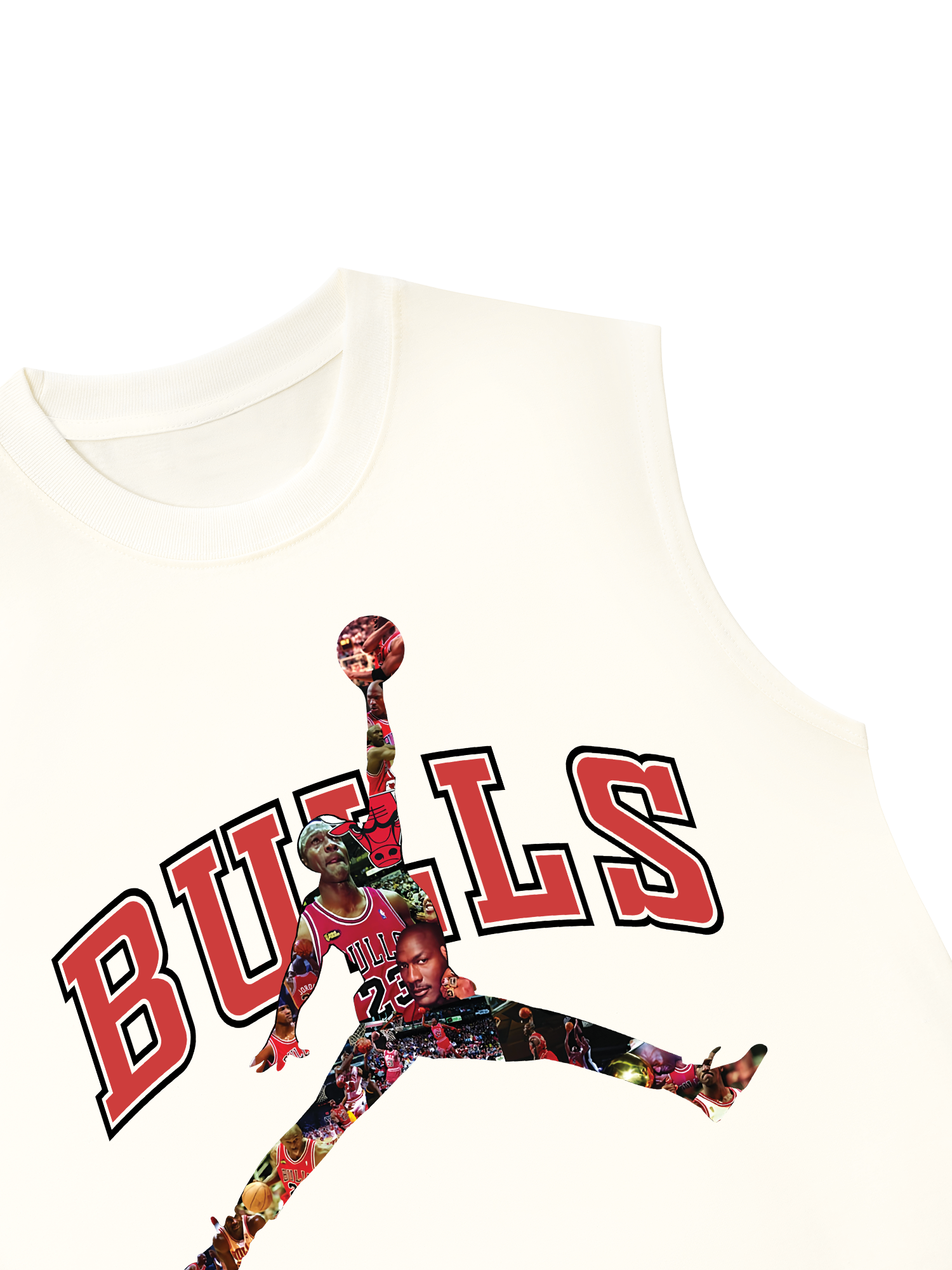 Áo Ba Lỗ Relaxed Fit Basketball Bull 23
