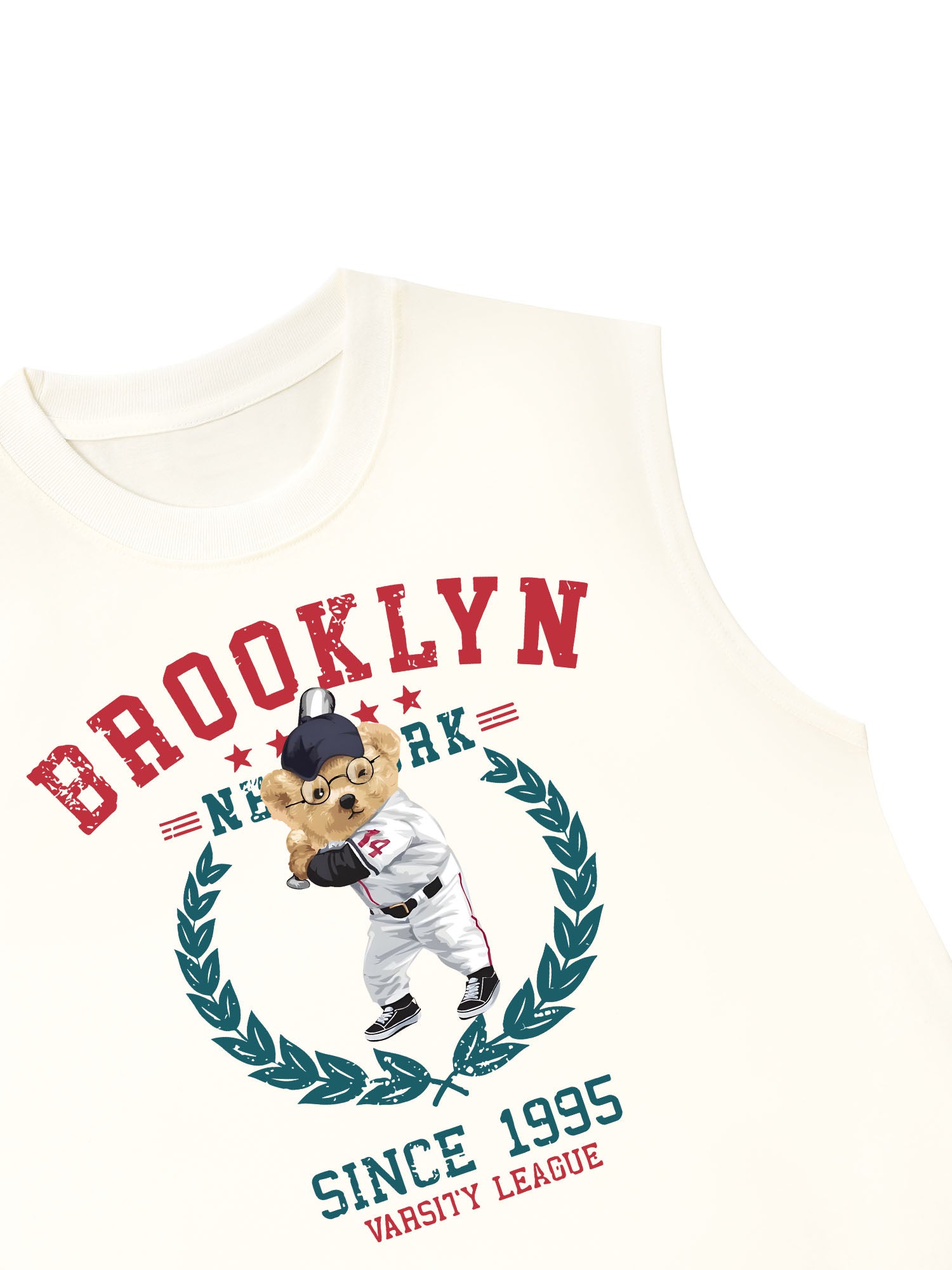 Áo Ba Lỗ Relaxed Fit Baseball Teddy Team