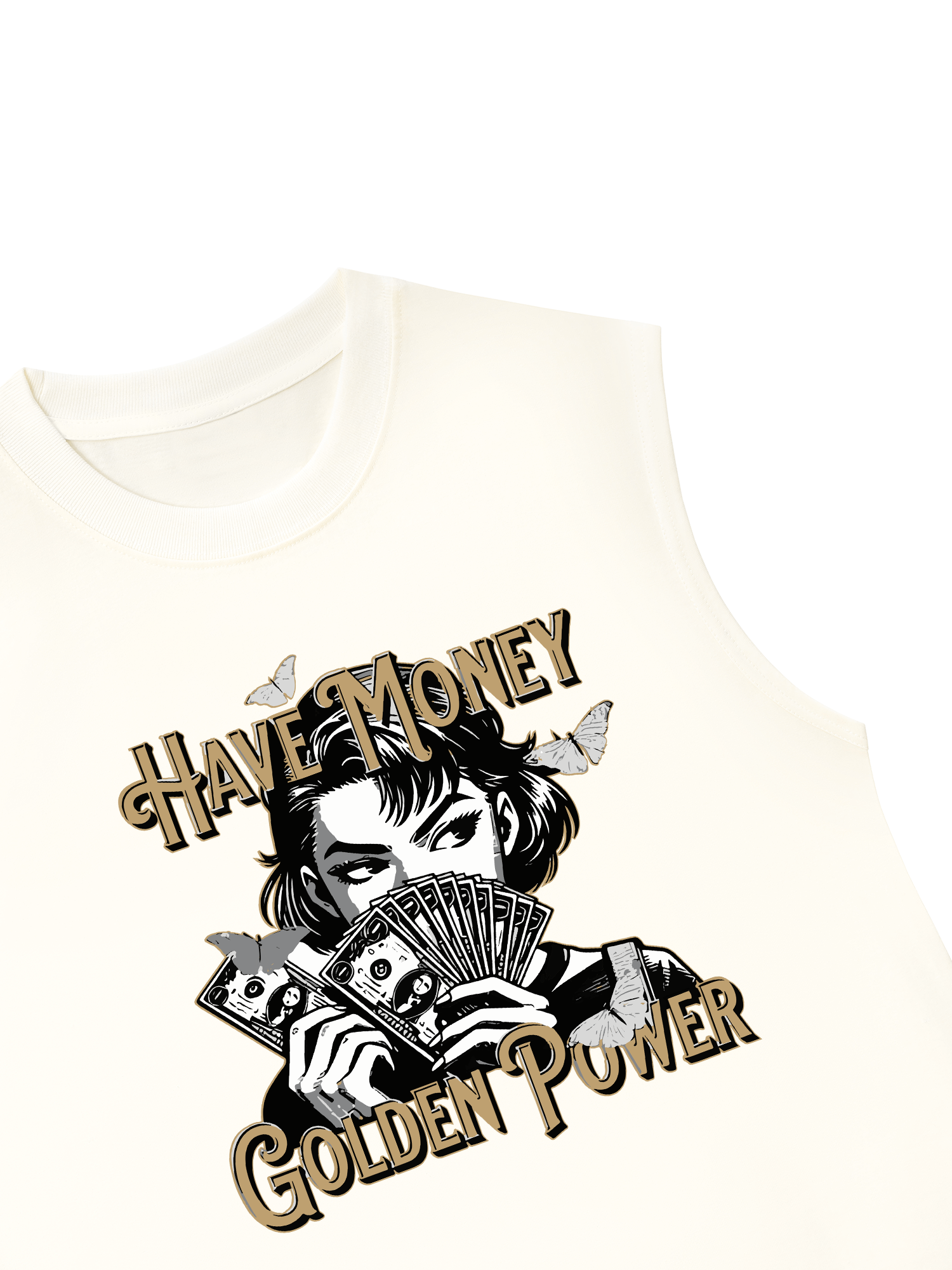 Áo Ba Lỗ Relaxed Fit Money Golden Power