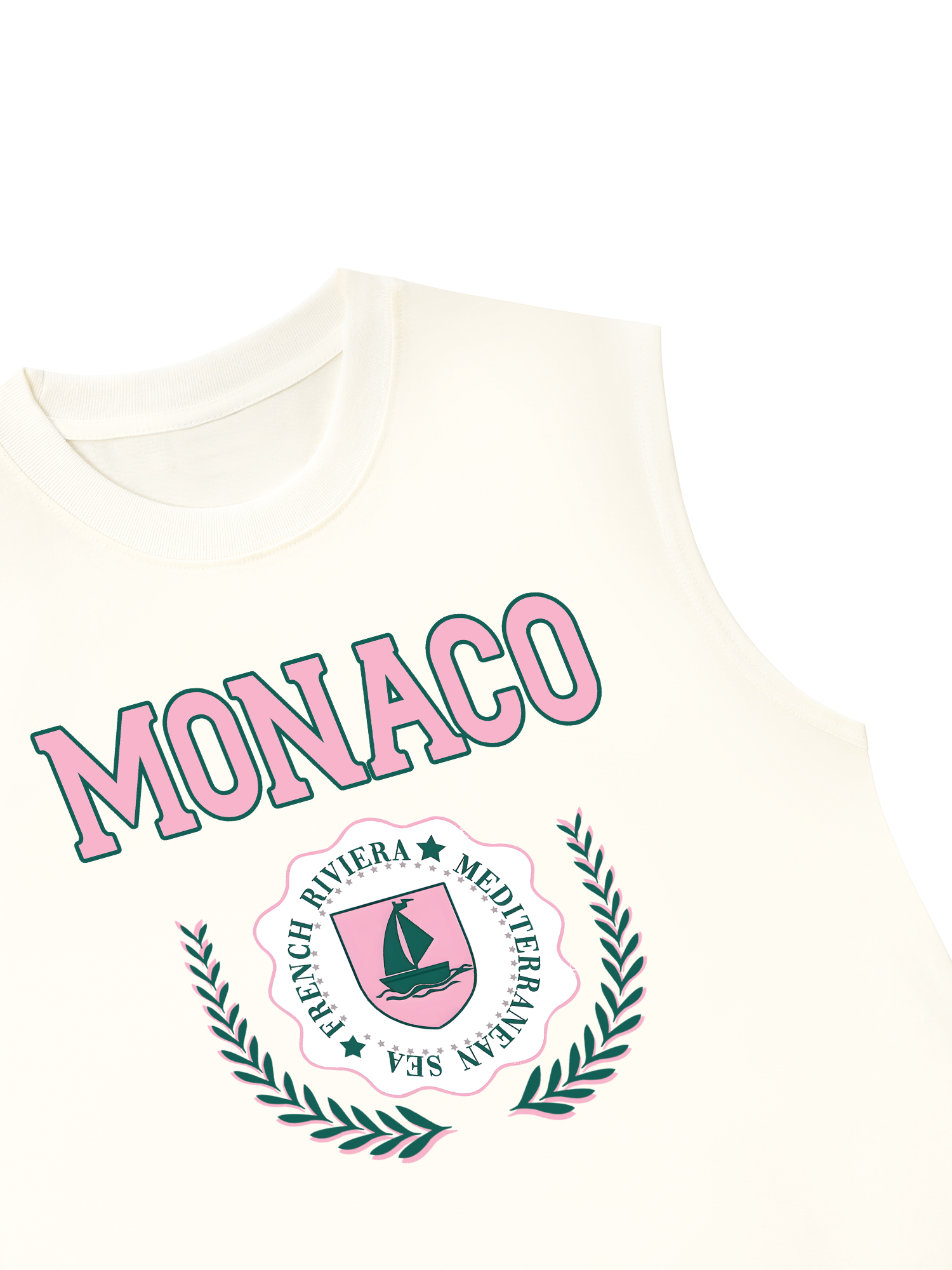 Áo Ba Lỗ Relaxed Fit City Pink Monaco