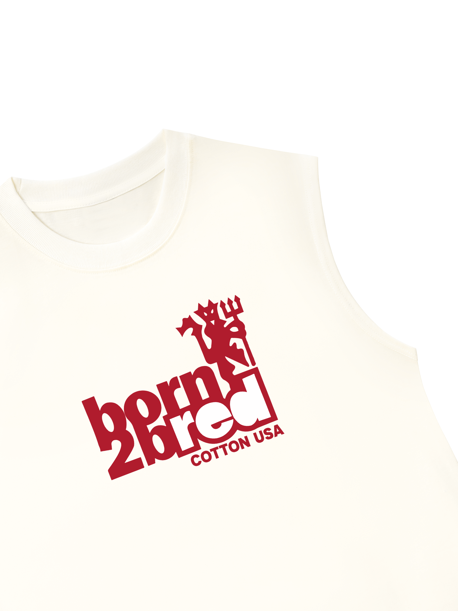 Áo Ba Lỗ Relaxed Fit Born To Be Red