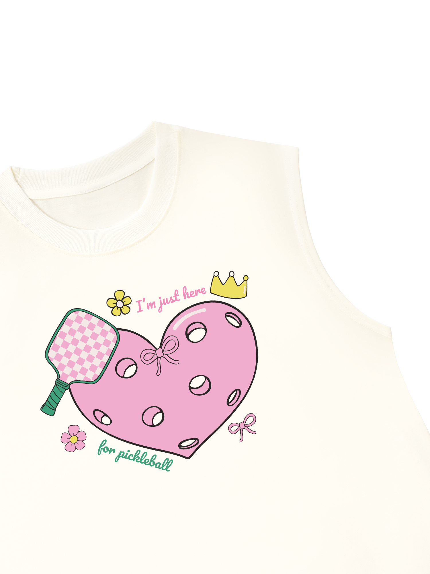 Áo Ba Lỗ Relaxed Fit I_m Just Here For Pickleball