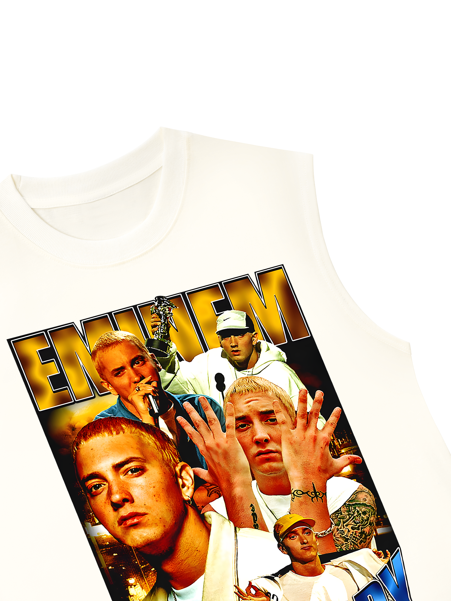 Áo Ba Lỗ Relaxed Fit Rapper Eminem Vintage Style Essential