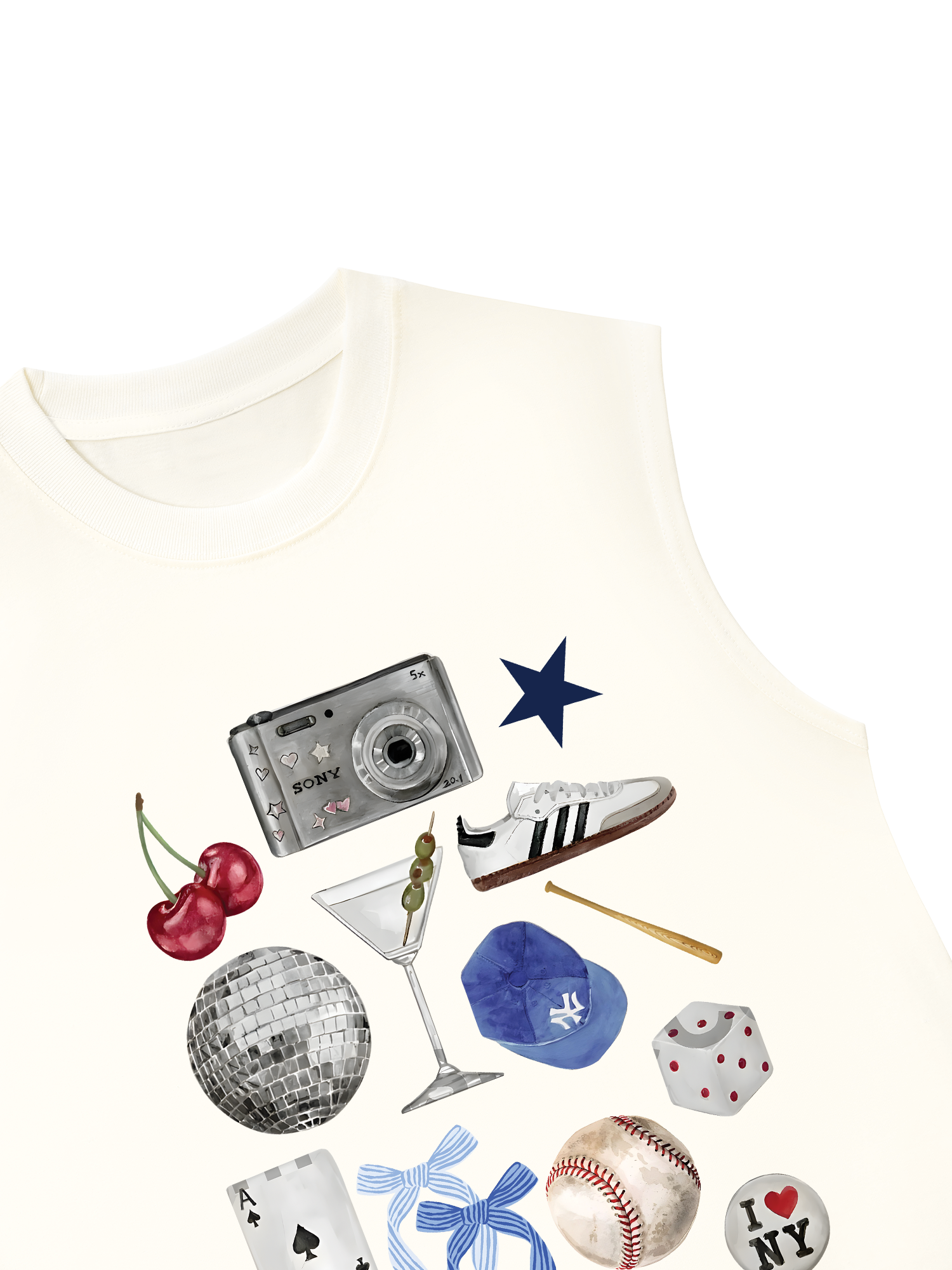 Áo Ba Lỗ Relaxed Fit Baseball Cute Things