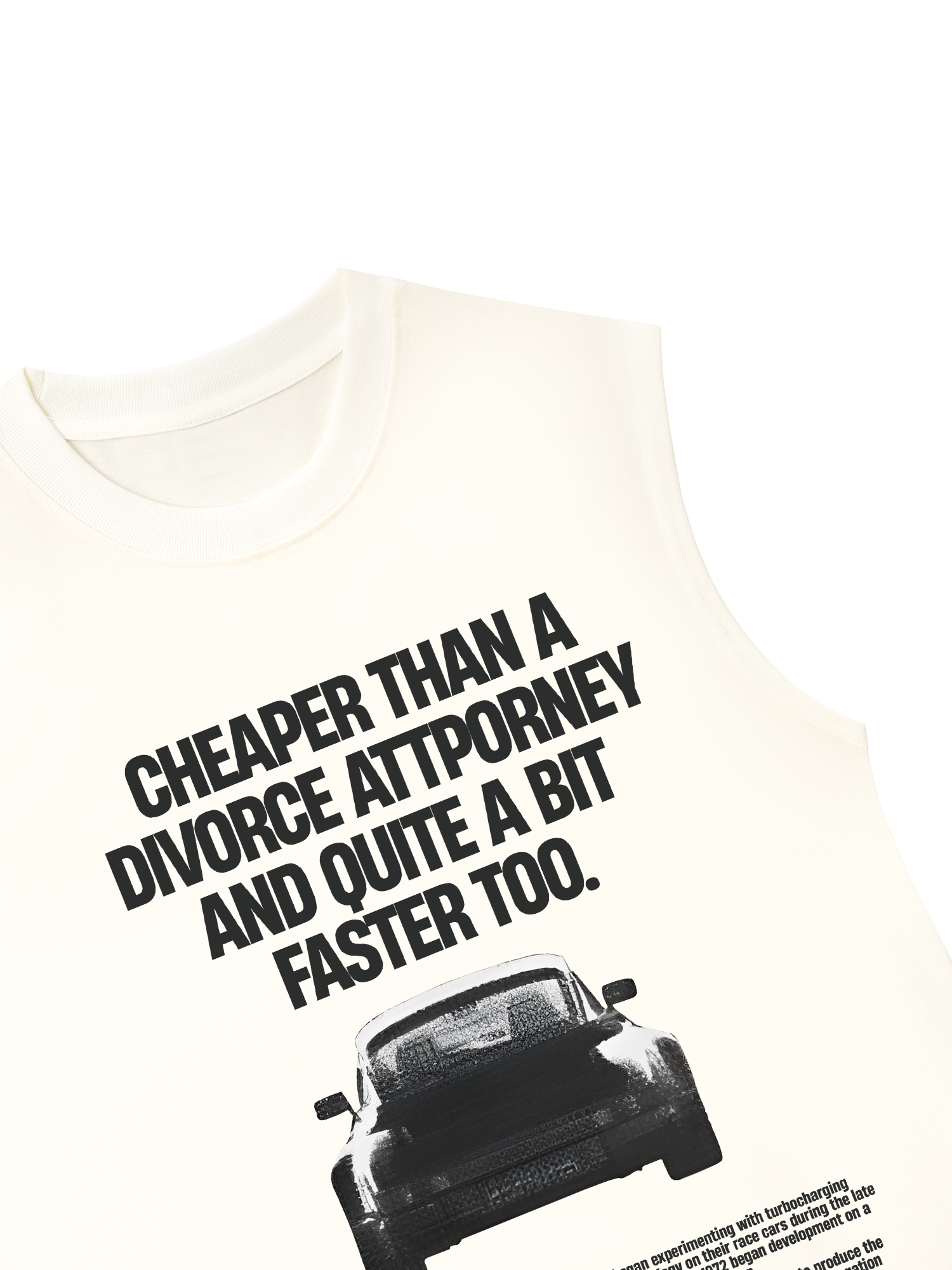 Áo Ba Lỗ Relaxed Fit Porsche Cheaper Than A Divorce