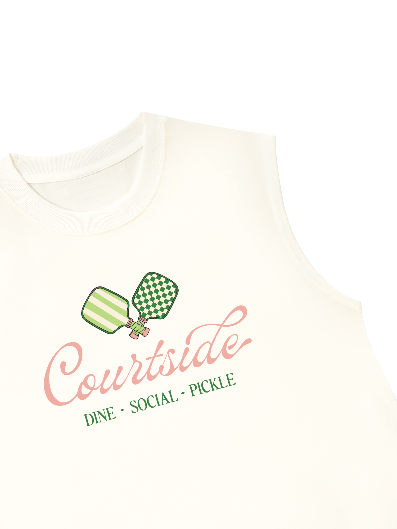 Áo Ba Lỗ Relaxed Fit Pickleball Courtside Dine Social Pickle