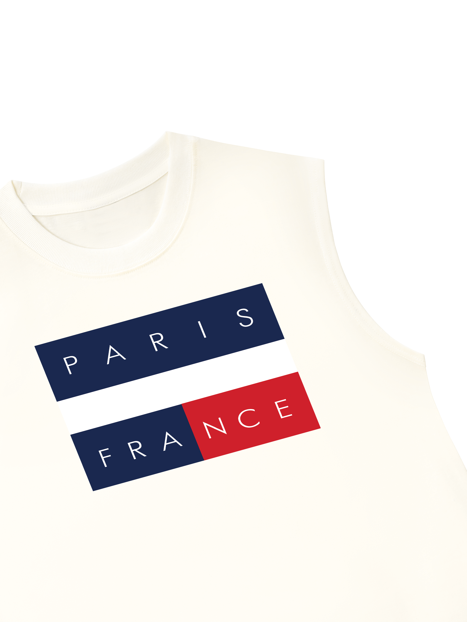 Áo Ba Lỗ Relaxed Fit Paris France Flag
