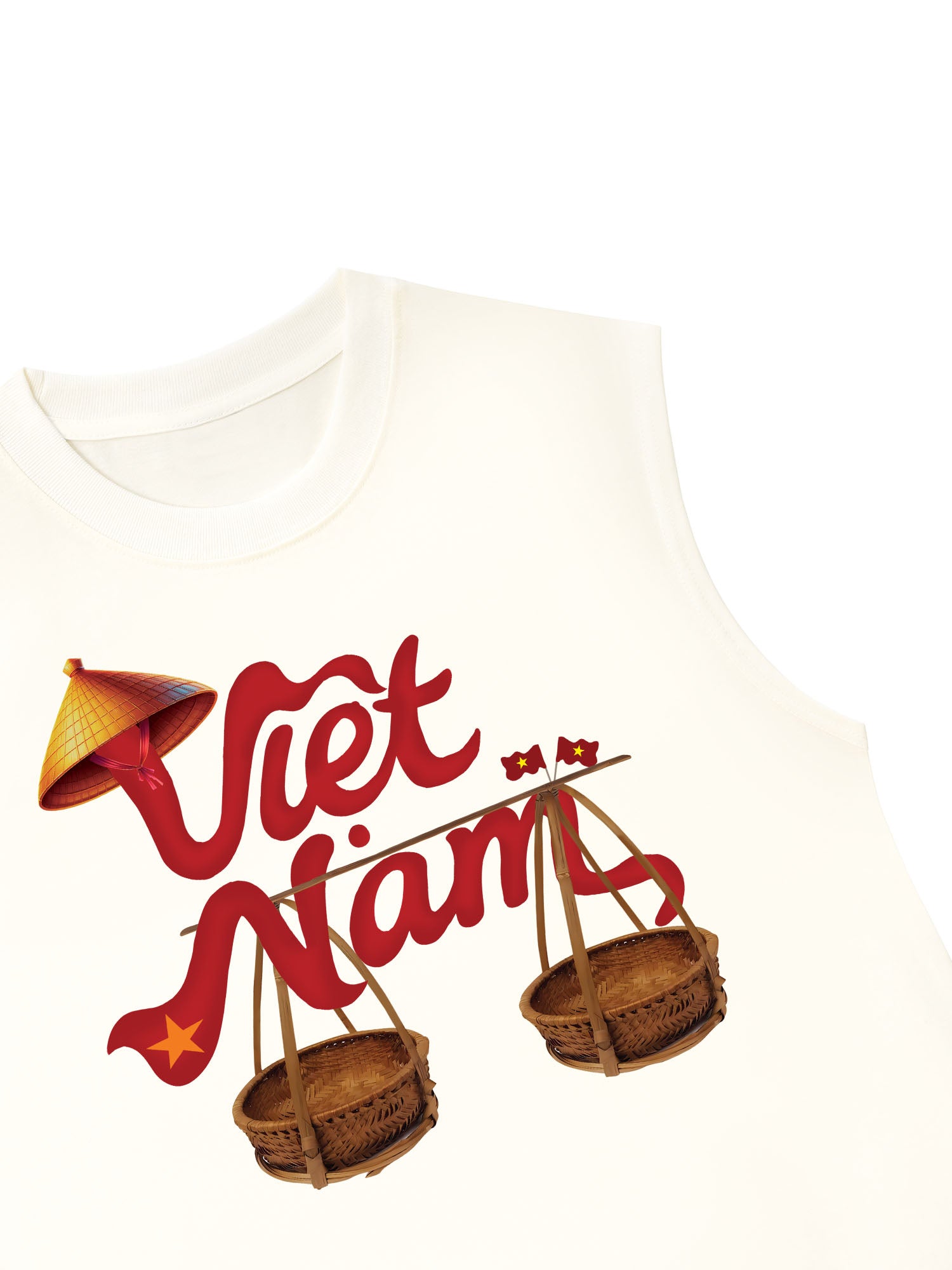 Áo Ba Lỗ Relaxed Fit Việt Nam Xưa