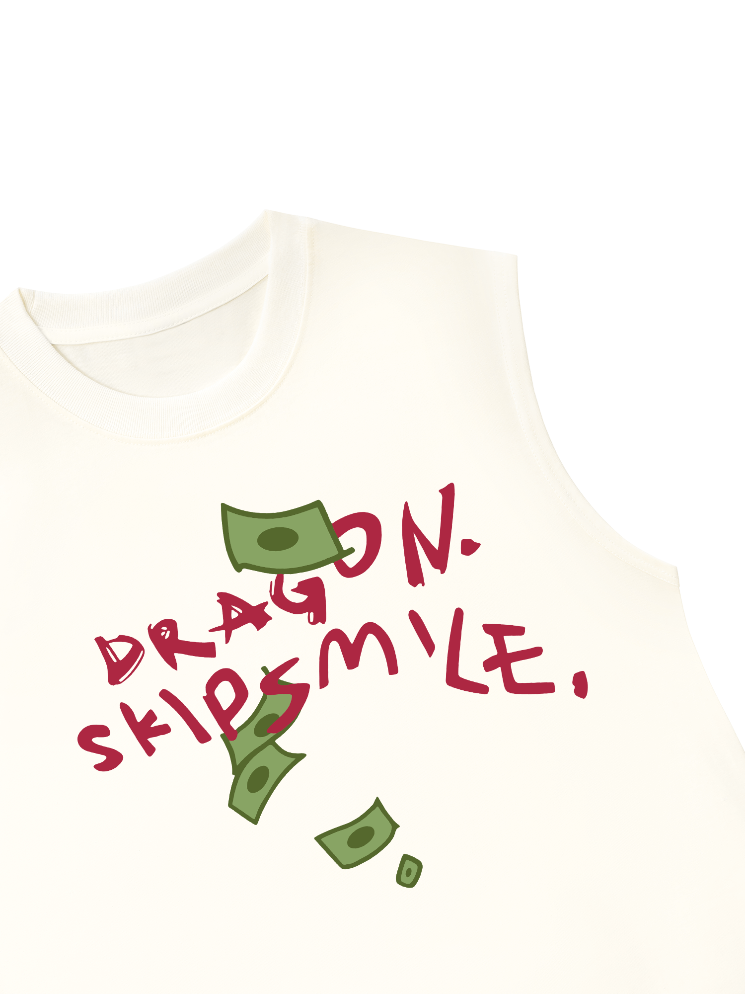 Áo Ba Lỗ Relaxed Fit Money Dragon Skip Smile