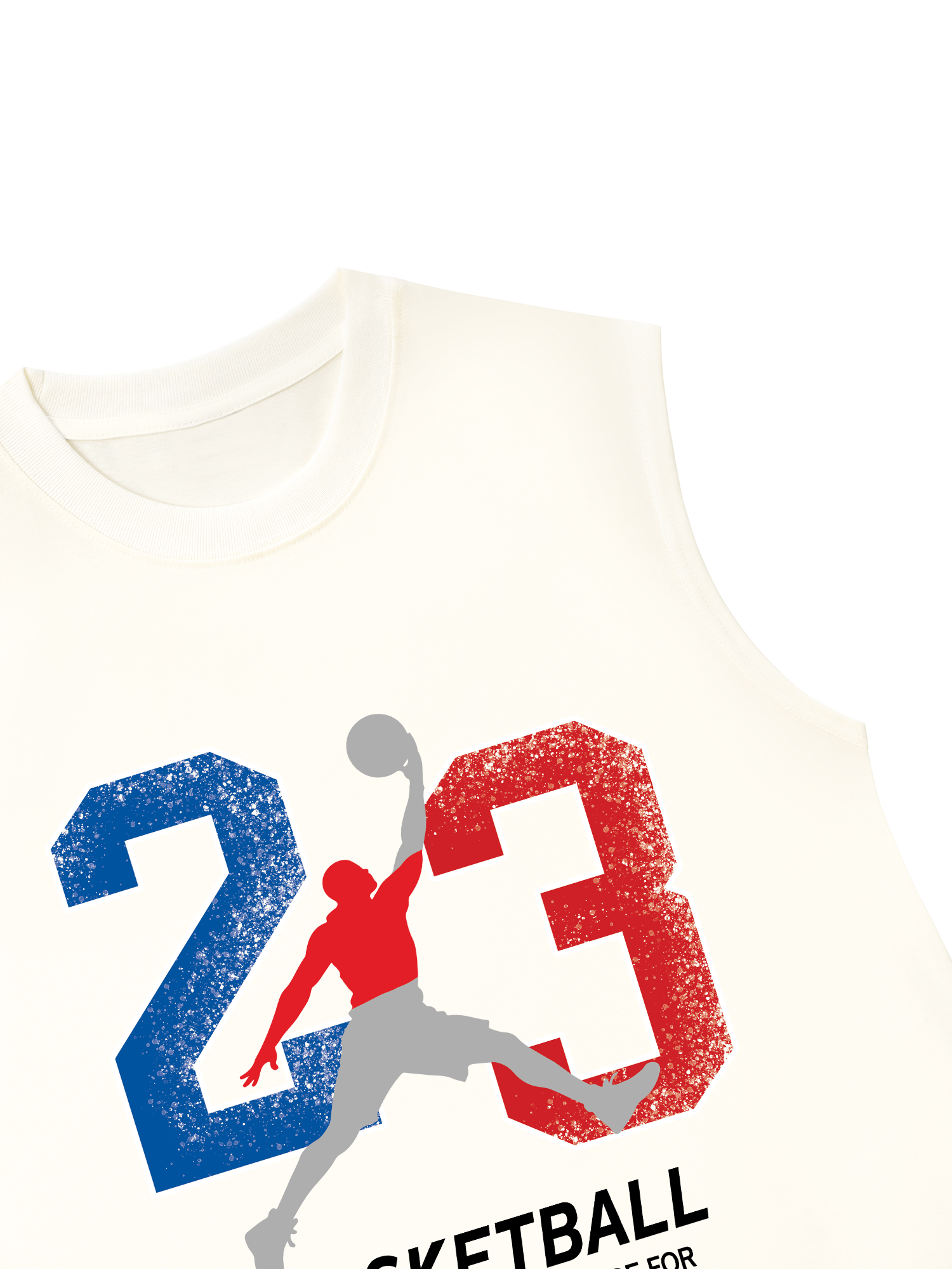 Áo Ba Lỗ Relaxed Fit Basketball Sport Player 23