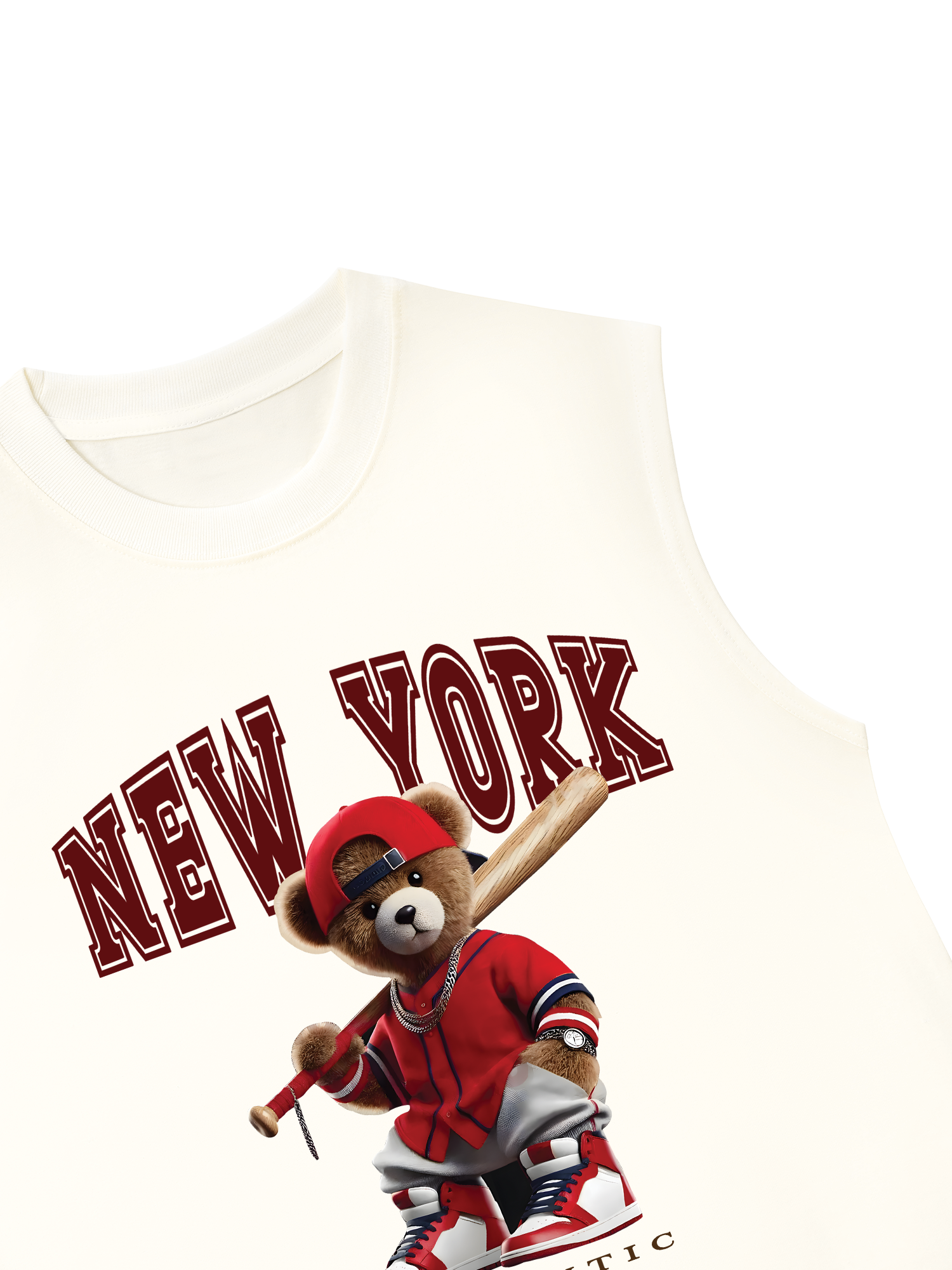 Áo Ba Lỗ Relaxed Fit Baseball Authentic Teddy