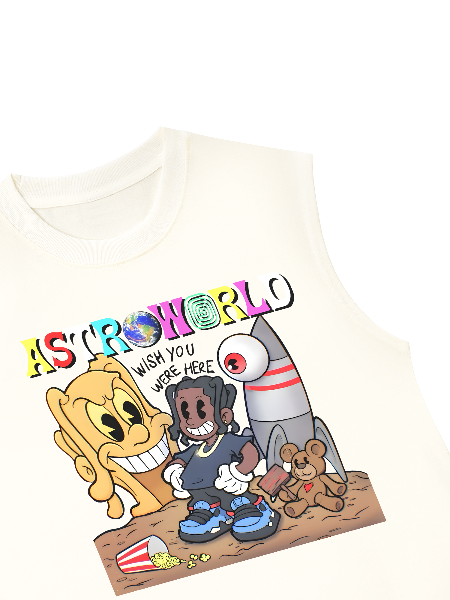 Áo Ba Lỗ Relaxed Fit Astroworld Travis