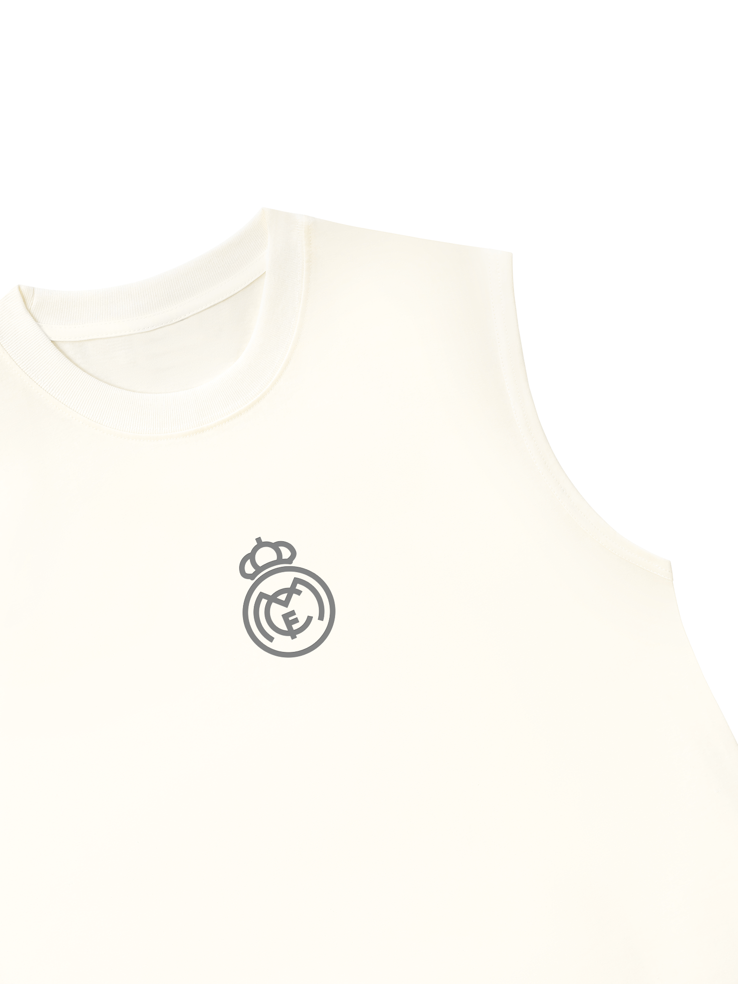 Áo Ba Lỗ Relaxed Fit Real Marid Marid Is White