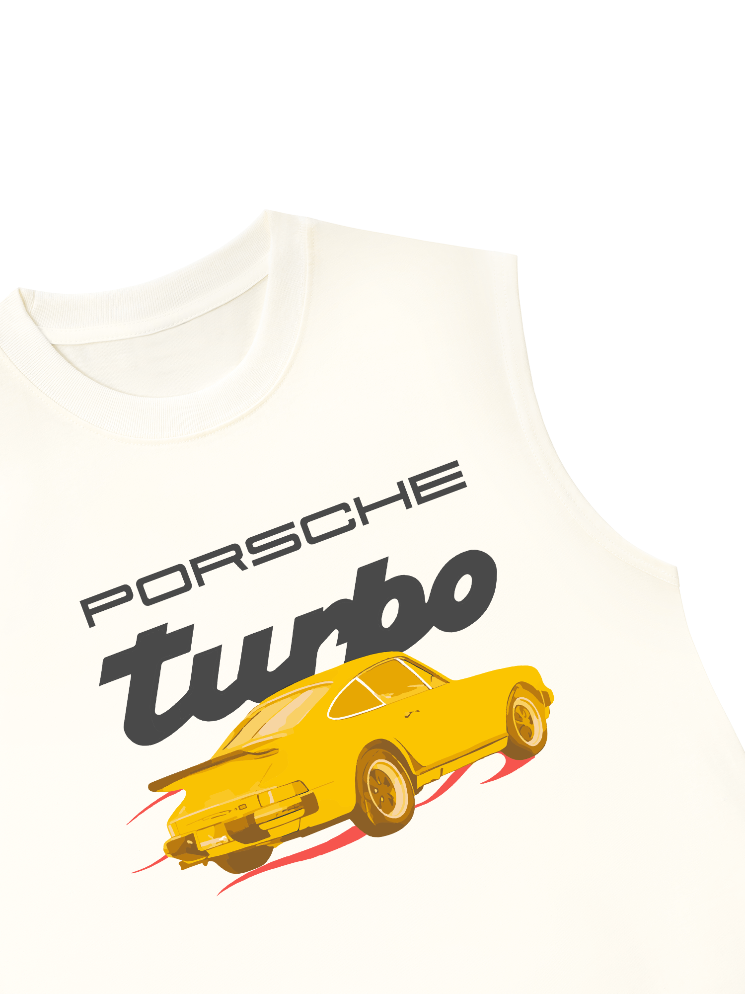 Áo Ba Lỗ Relaxed Fit Porsche Turbo Golden Race