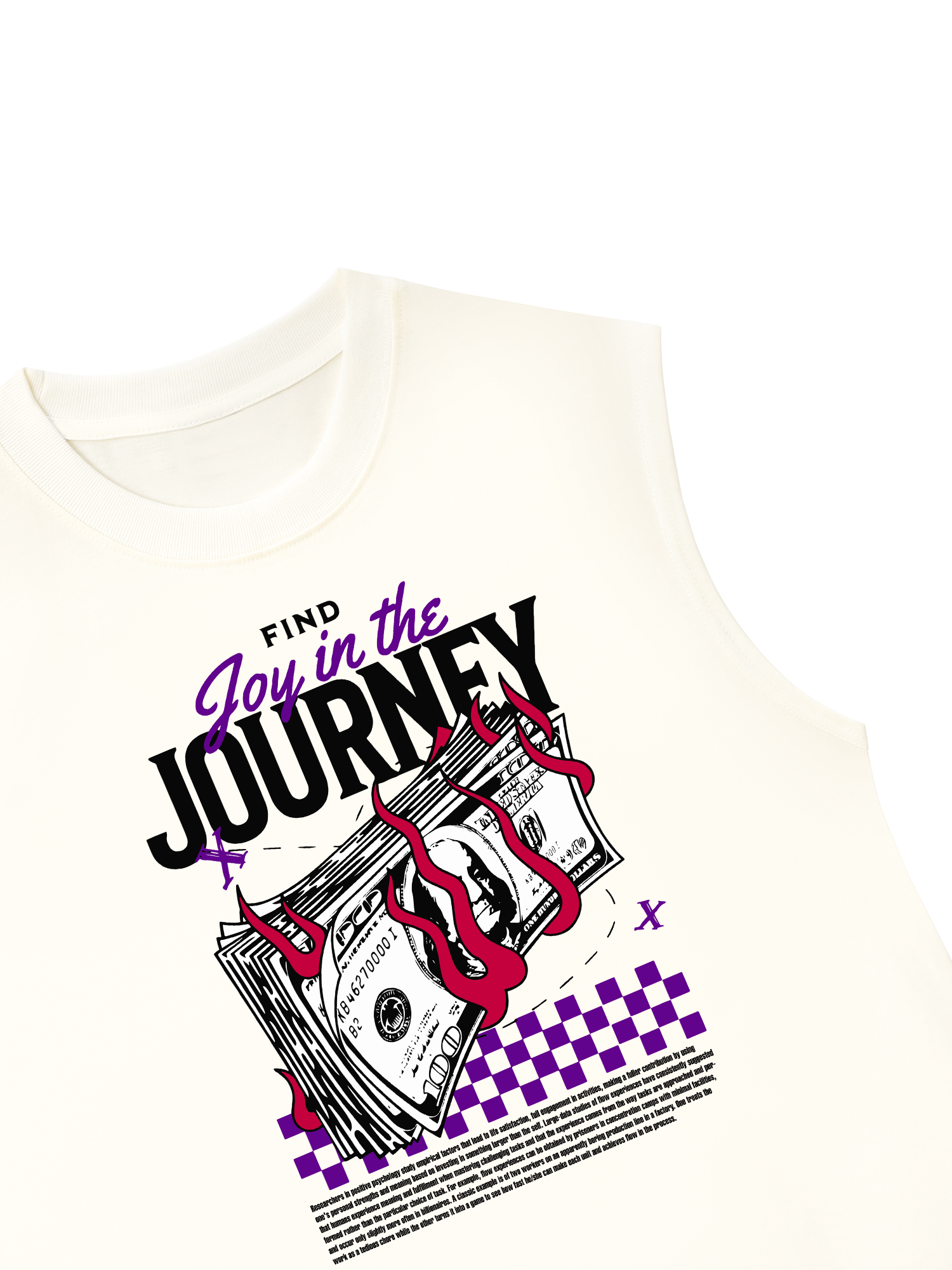 Áo Ba Lỗ Relaxed Fit Money Find Joy In The Journey