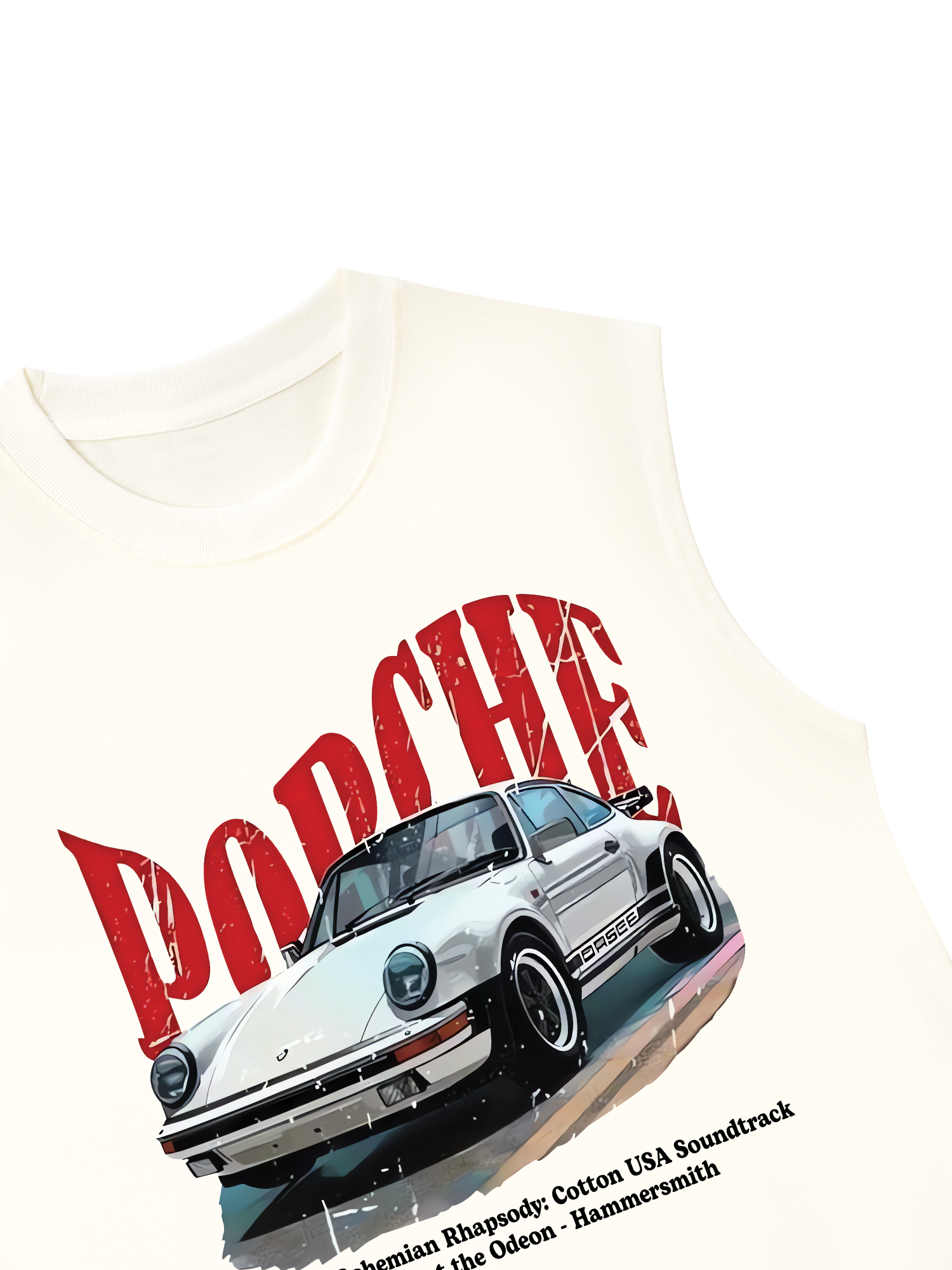 Áo Ba Lỗ Relaxed Fit Porsche Vintage Style
