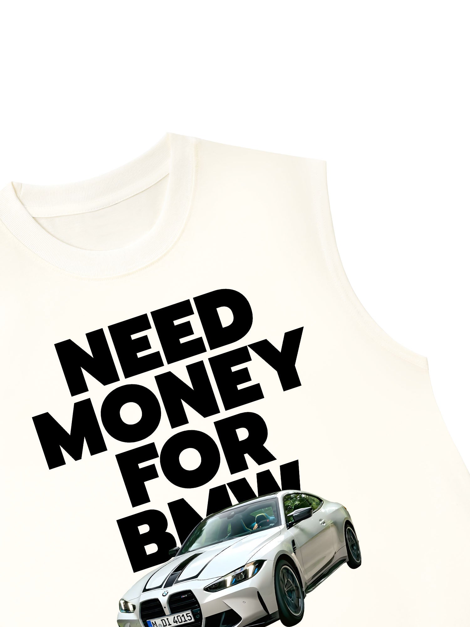 Áo Ba Lỗ Relaxed Fit BMW Need Money For