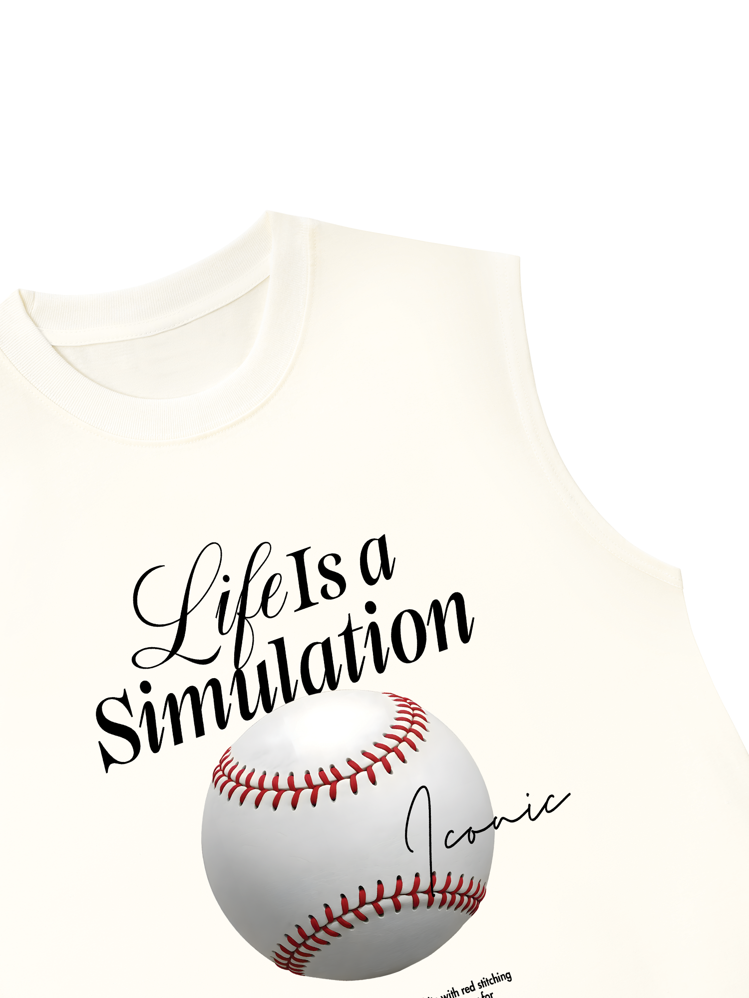 Áo Ba Lỗ Relaxed Fit Baseball Simulation