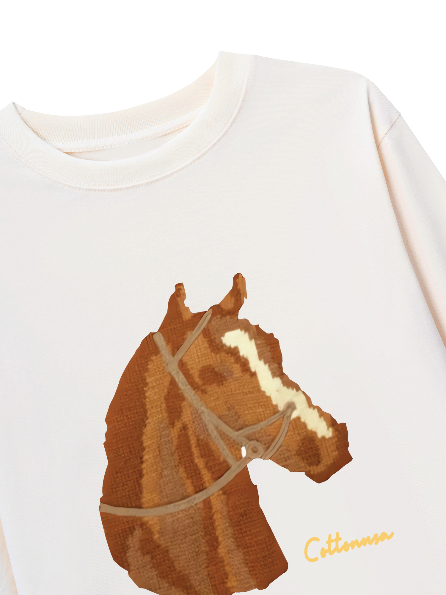 Áo Thun Dài Tay Cute Brown Horse