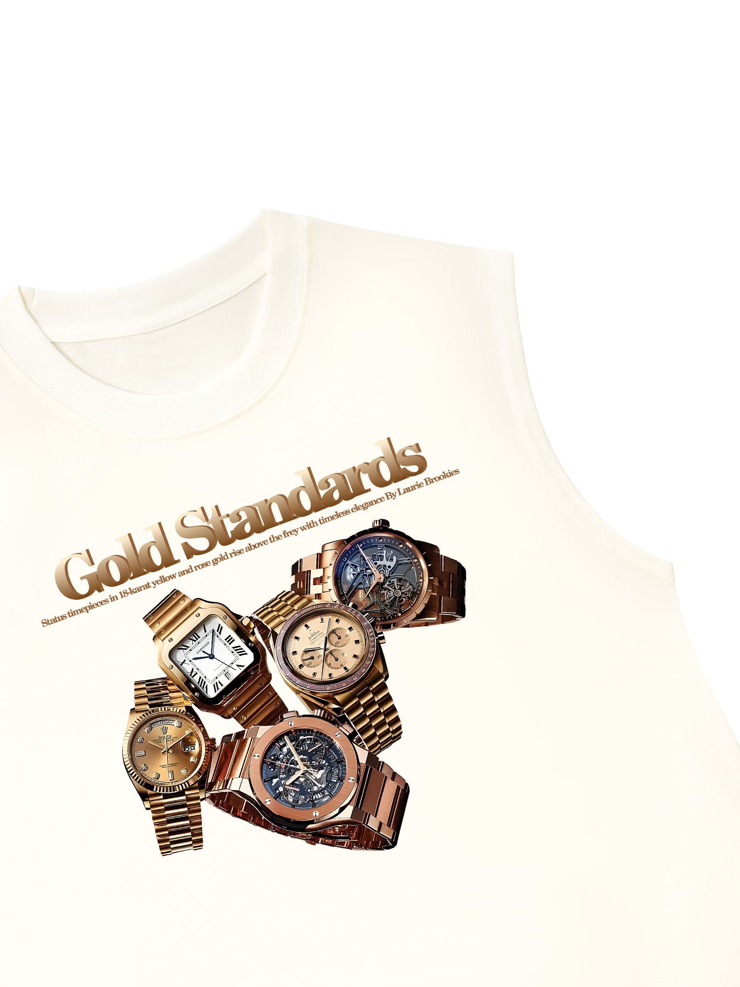Áo Ba Lỗ Relaxed Fit Watch Gold Standards