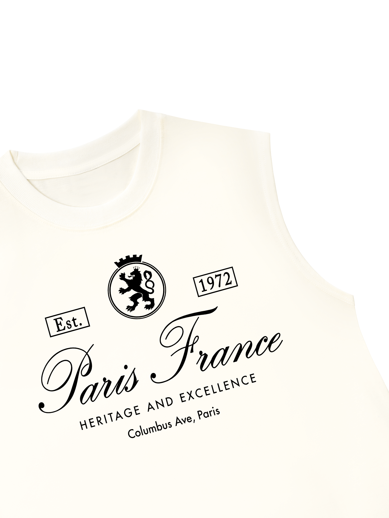 Áo Ba Lỗ Relaxed Fit Vintage Paris France